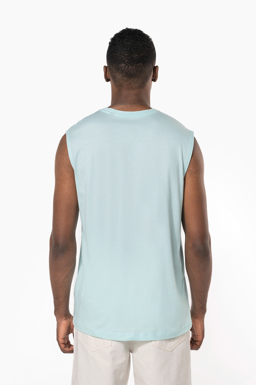 Débardeur bio 150 personnalisable, détail de col