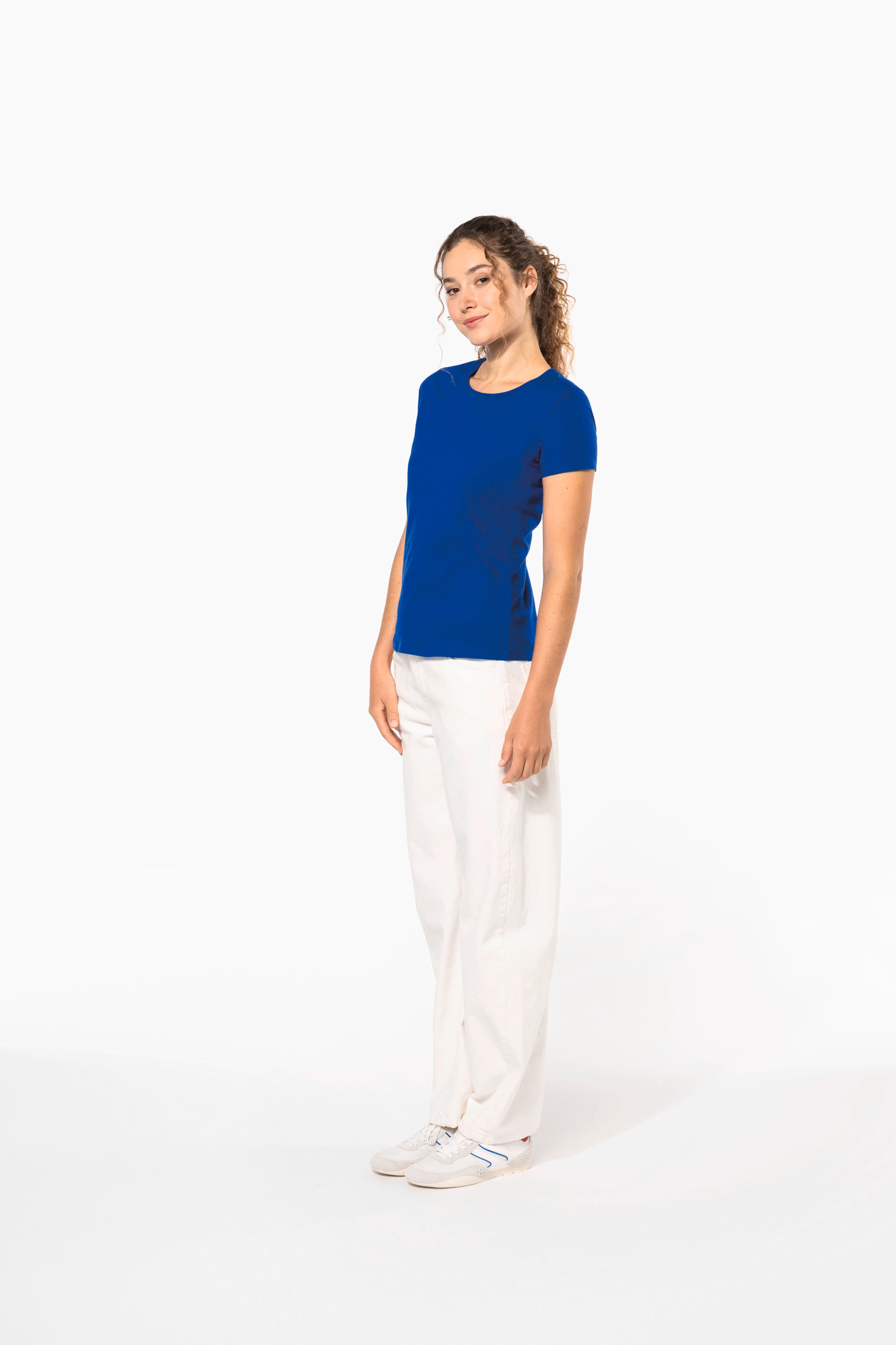 T-shirt bio 150 femme porté — visuel 2