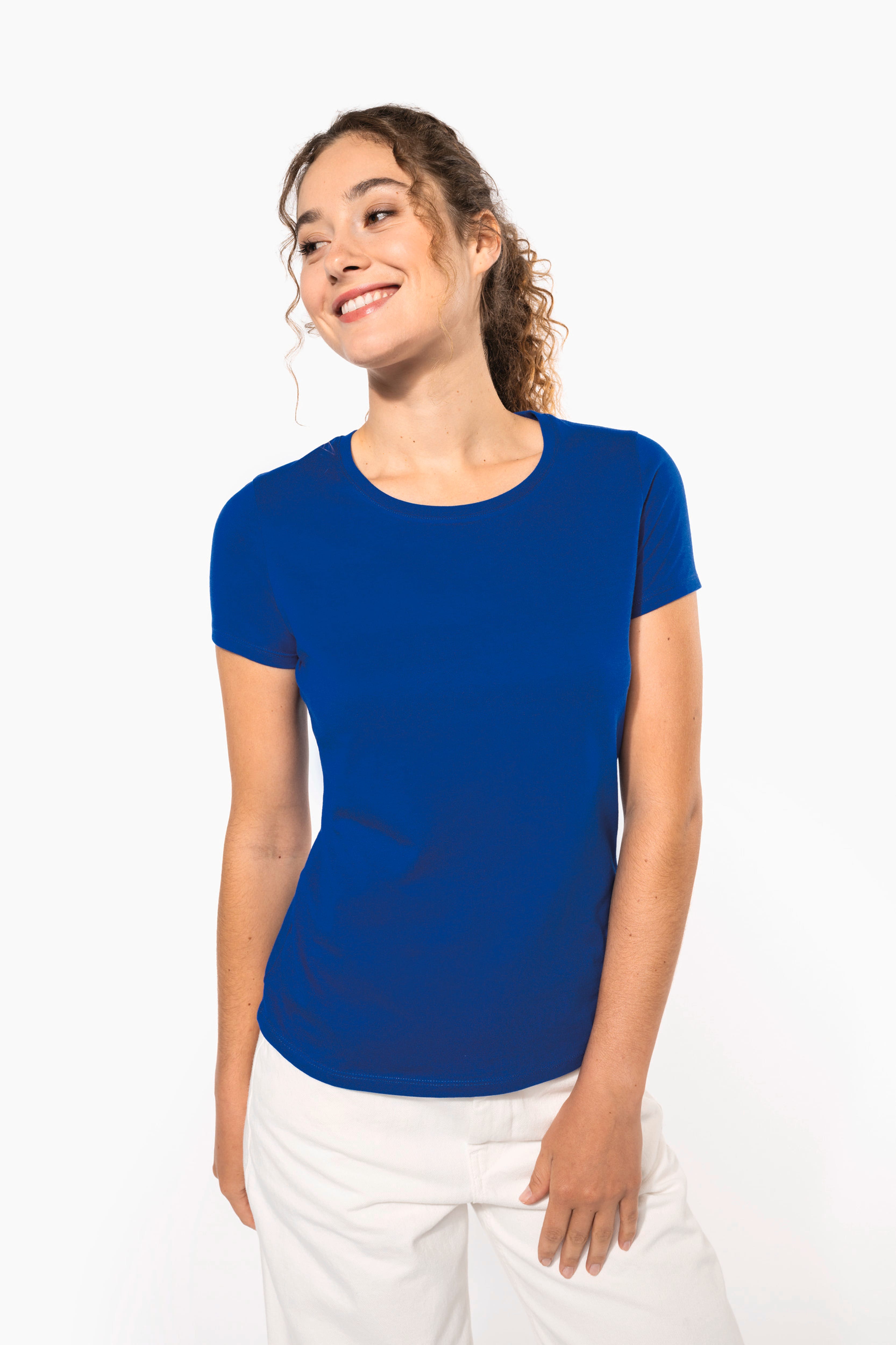 T-shirt bio 150 femme porté — visuel 3