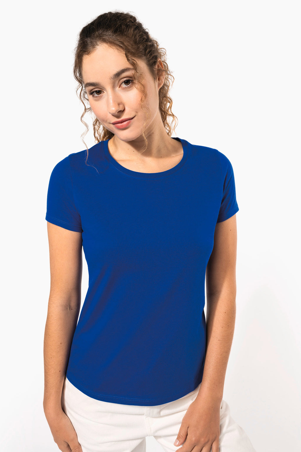 T-shirt bio 150 femme porté — visuel 4