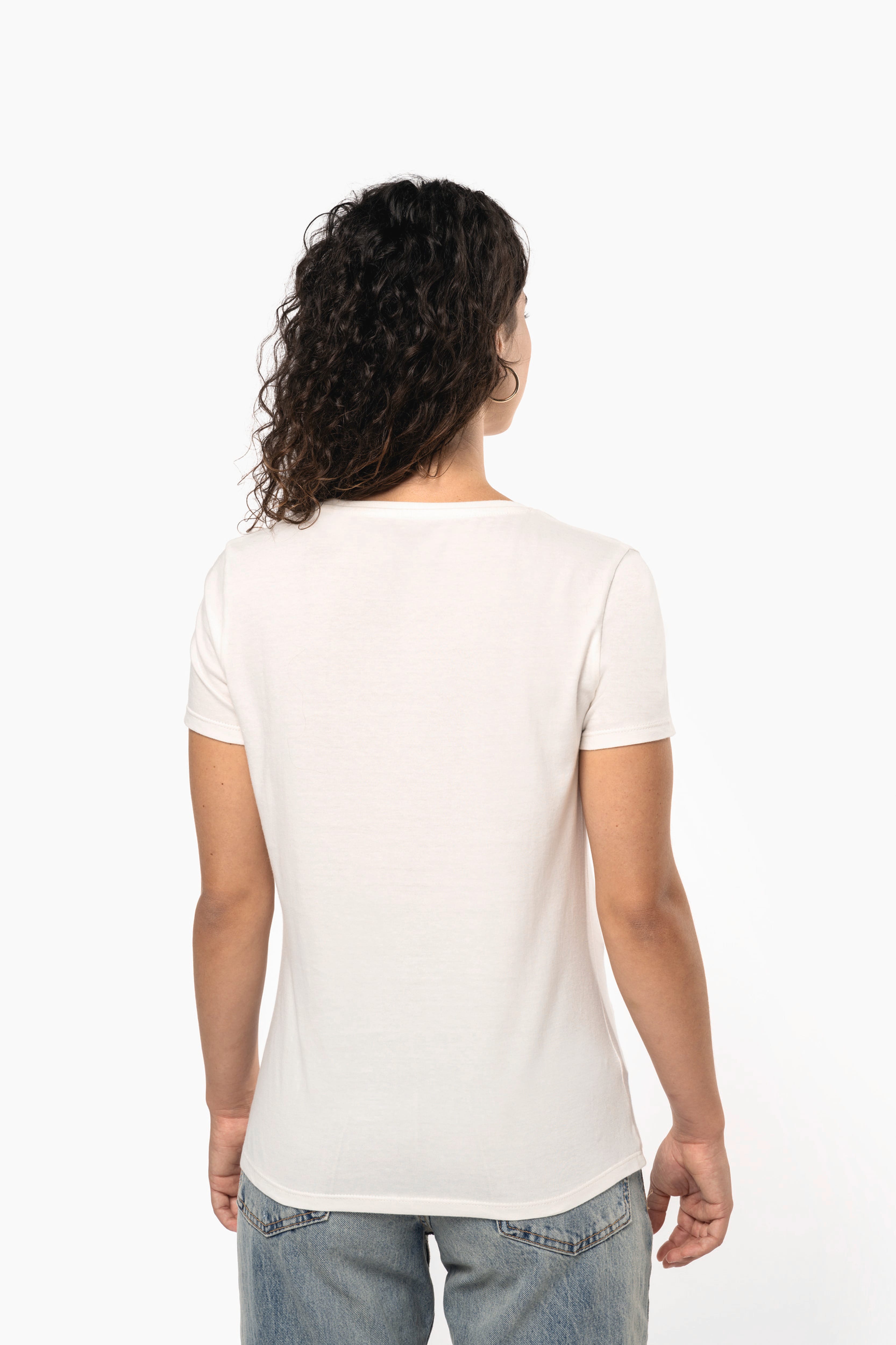 T-shirt bio 190 femme personnalisable, vue d'ambiance