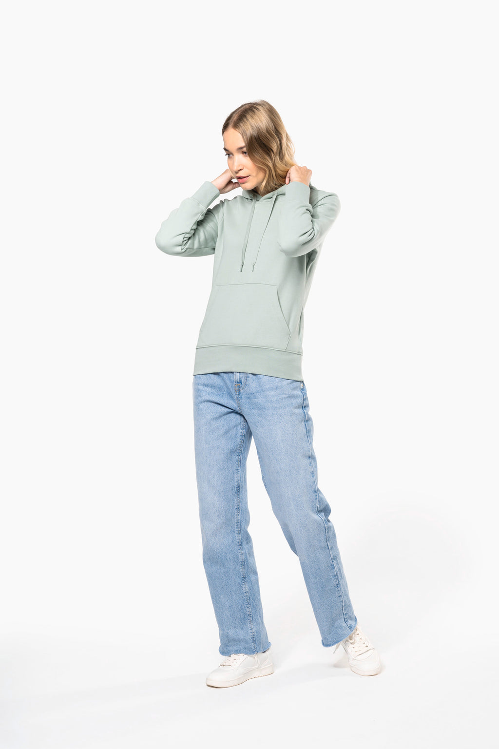 Hoodie coton bio femme porté — vue 6