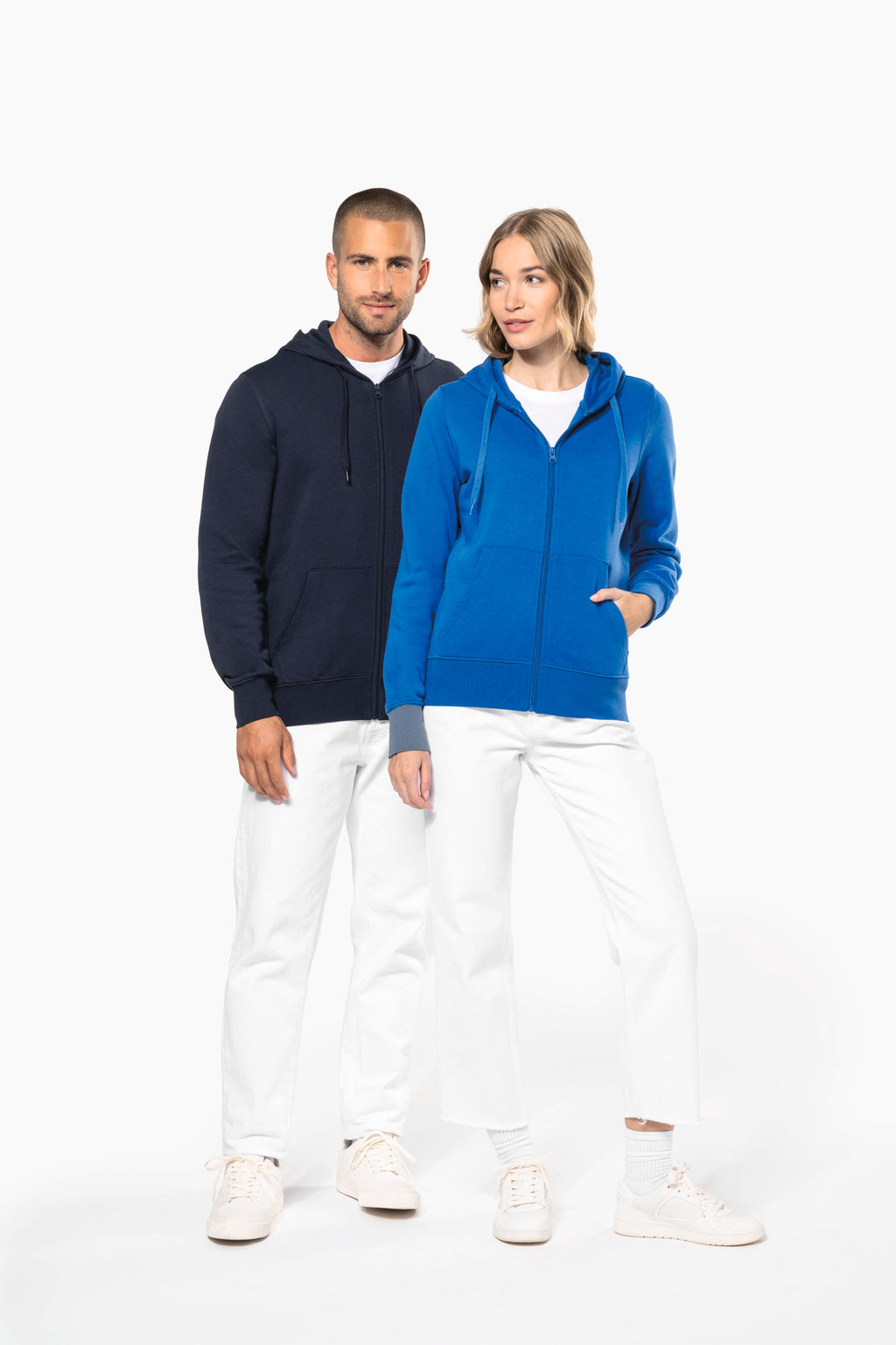 Veste zippée à capuche homme portée 3