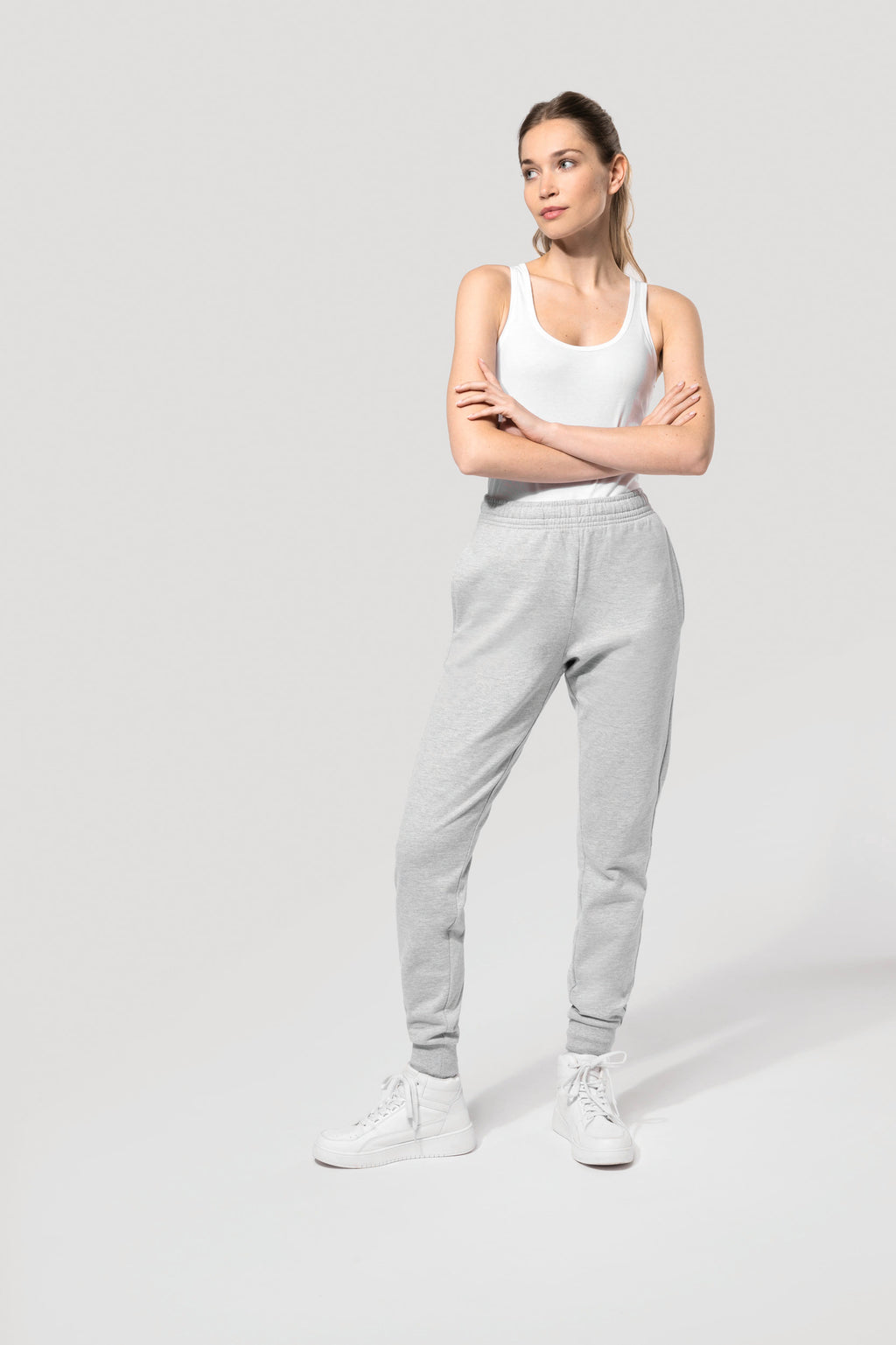 Pantalon molleton unisexe porté — visuel 7