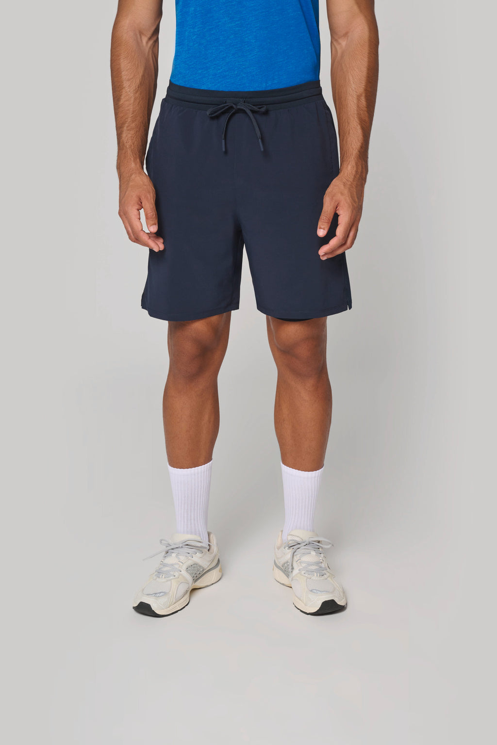 Short 2 en 1 écoresponsable homme porté en box