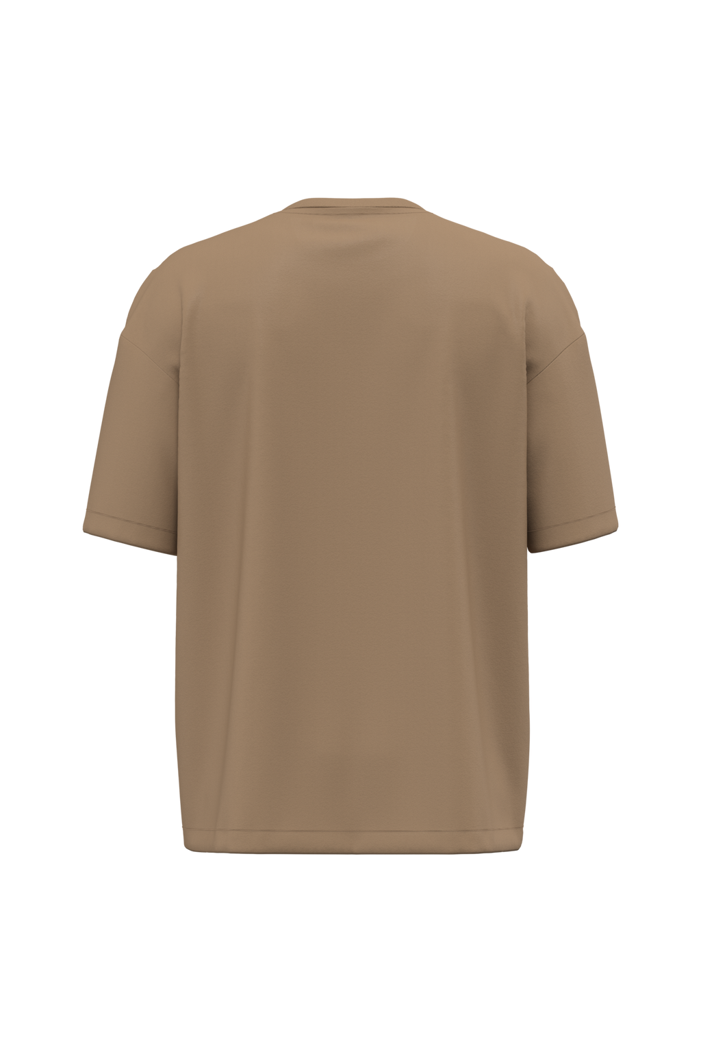 T-shirt oversize 220 unisexe Camel — dos