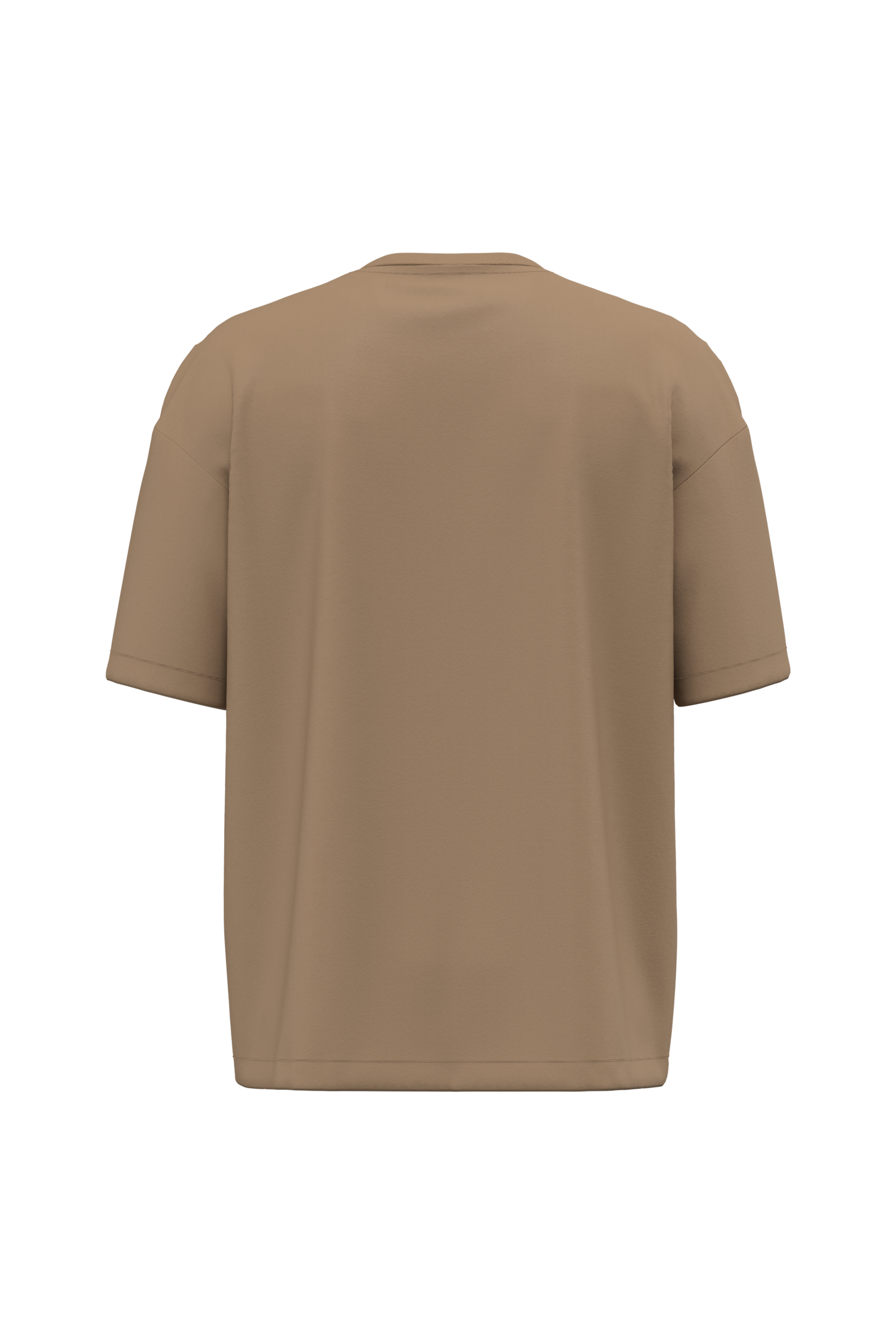 T-shirt oversize 220 unisexe Camel — dos