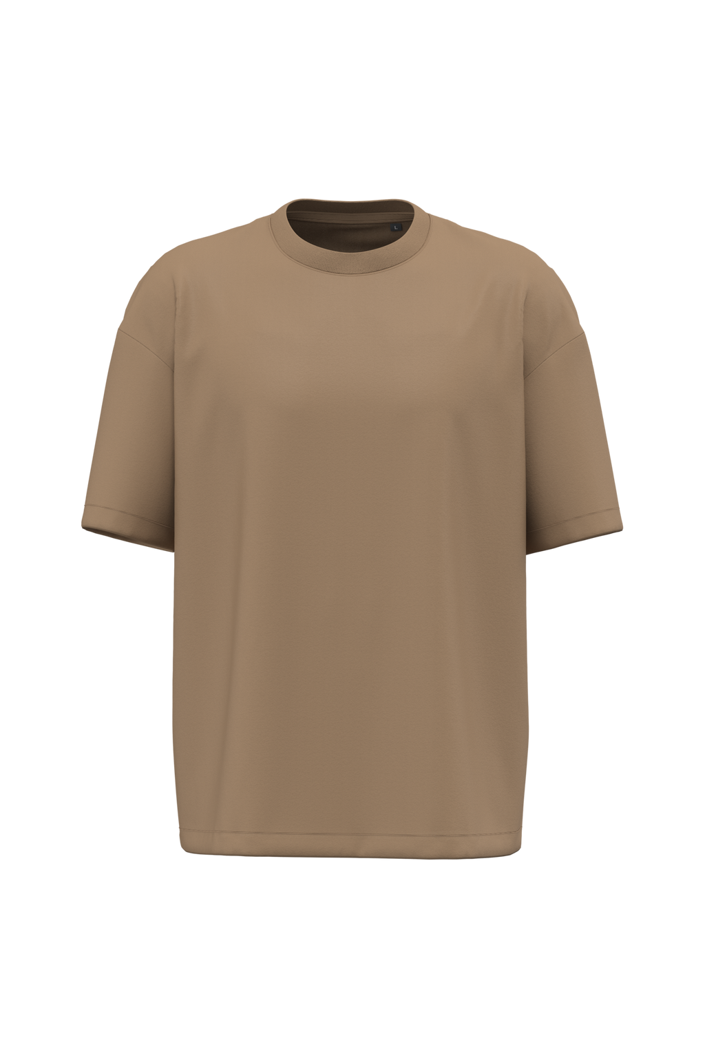 T-shirt oversize 220 unisexe Camel — face