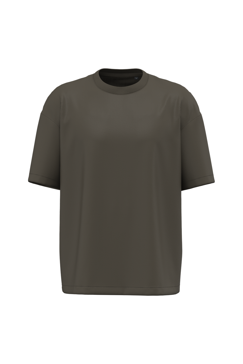 T-shirt oversize 220 unisexe Khaki — face