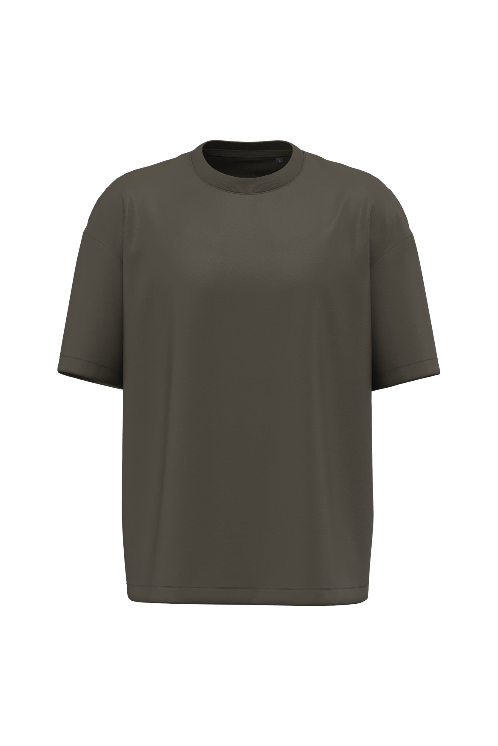T-shirt oversize 220 unisexe Khaki — face