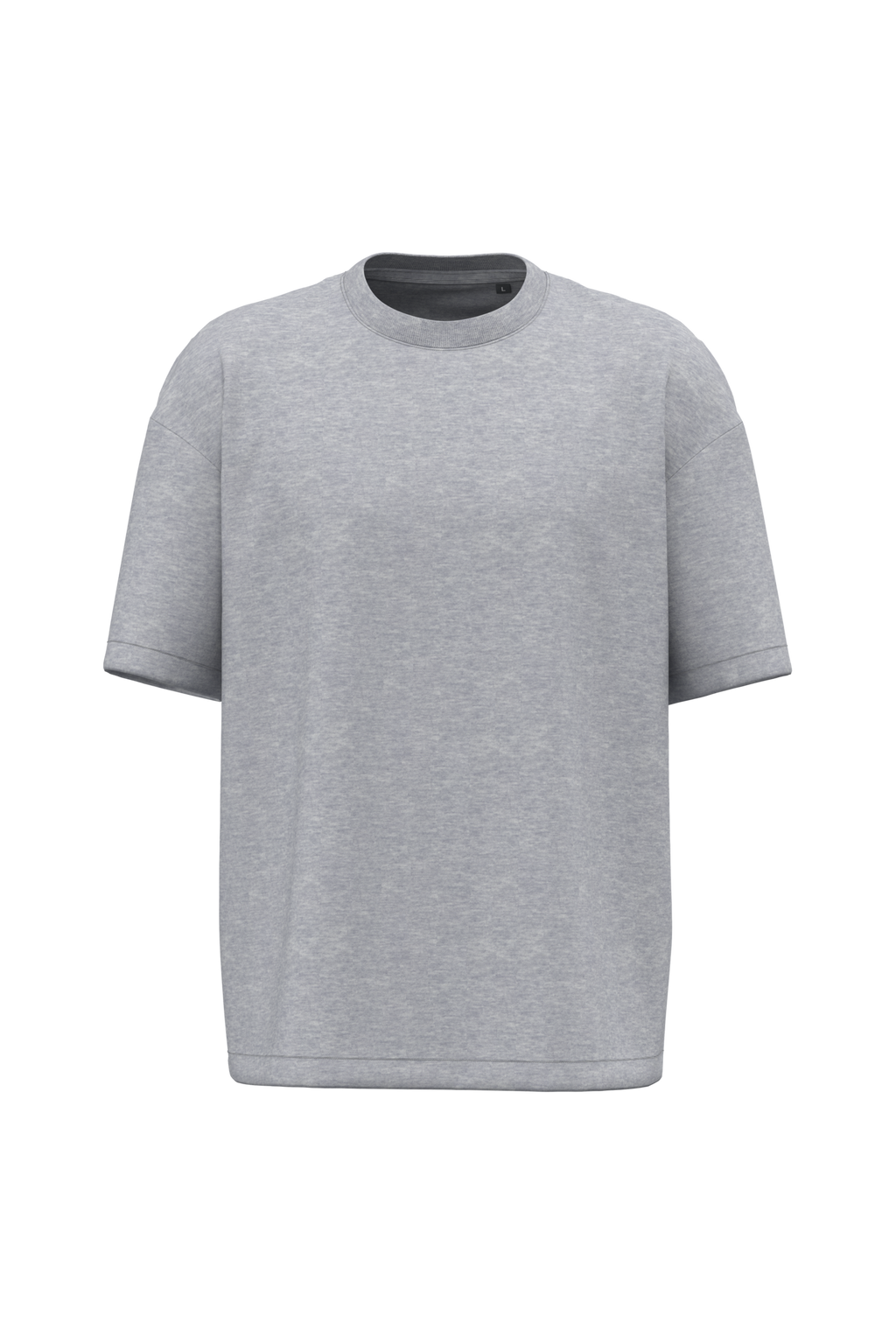 T-shirt oversize 220 unisexe Oxford Grey — face
