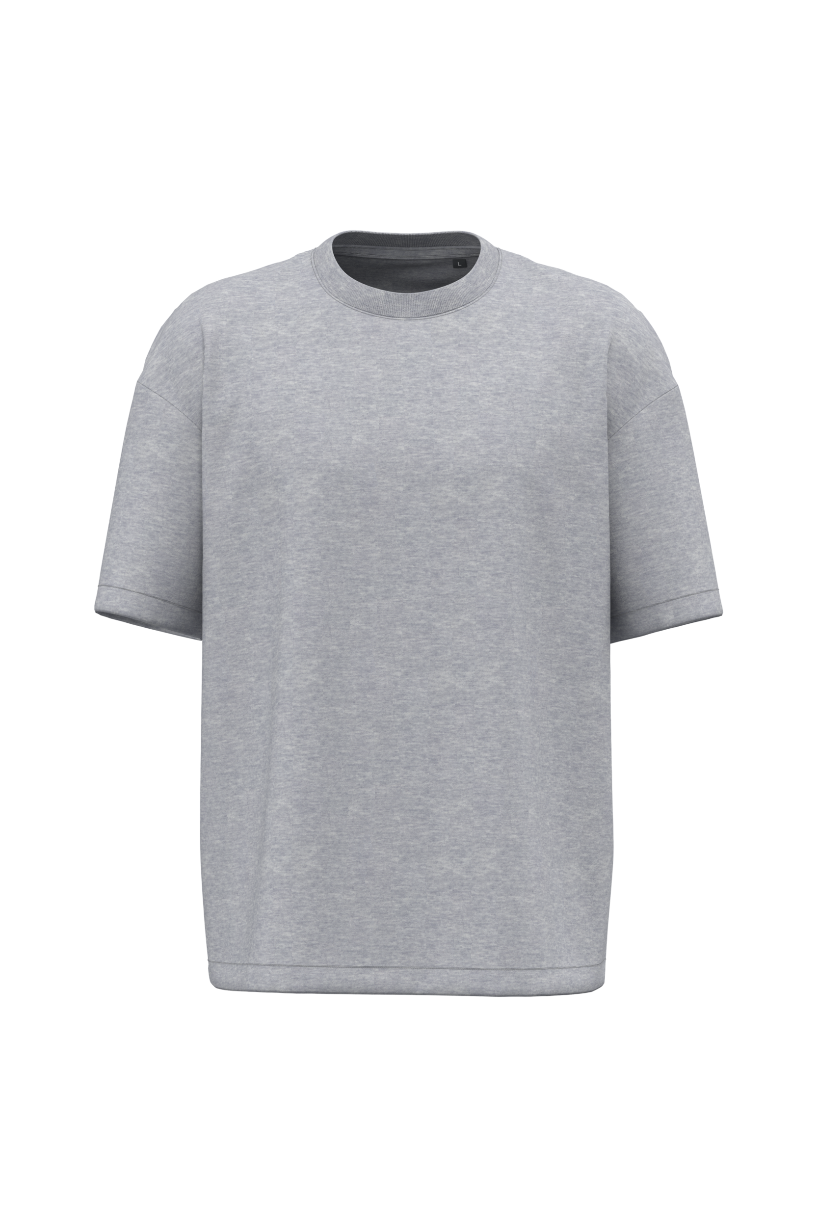 T-shirt oversize 220 unisexe Oxford Grey — face