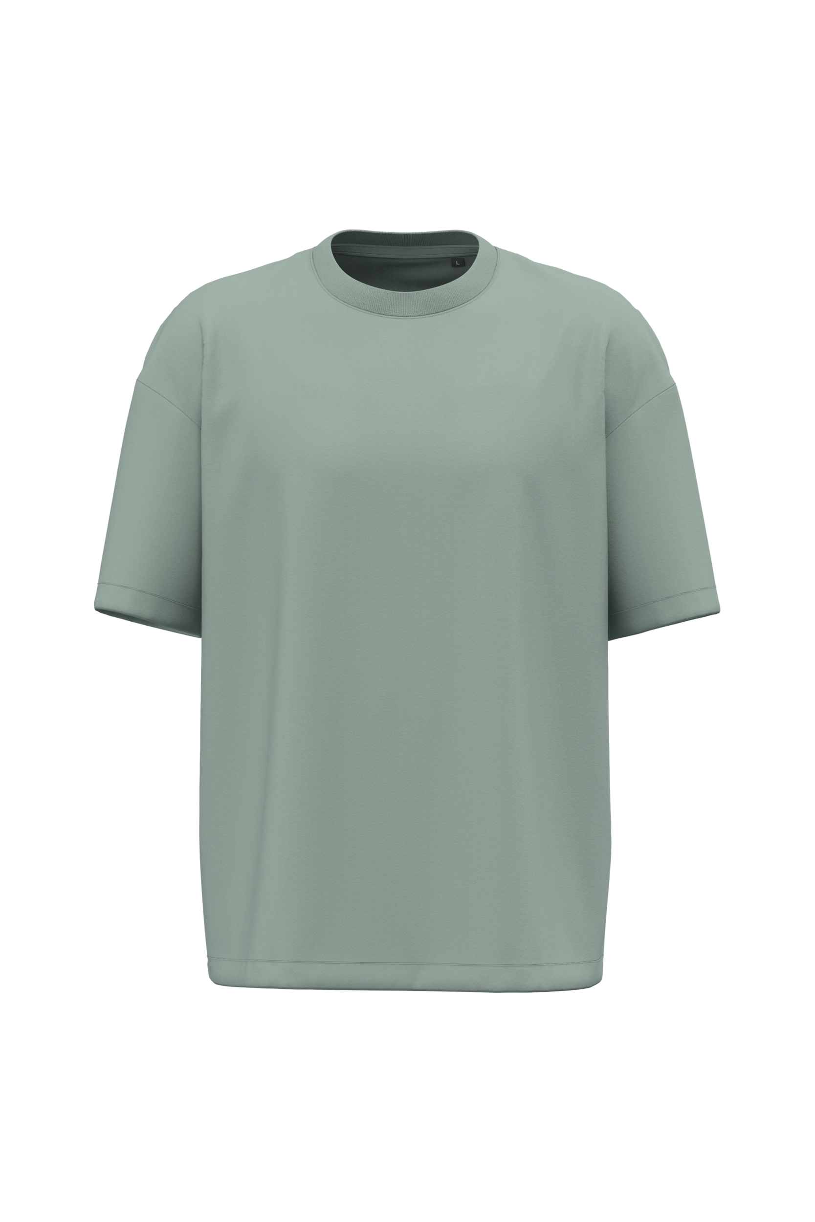 T-shirt oversize 220 unisexe Sage — face
