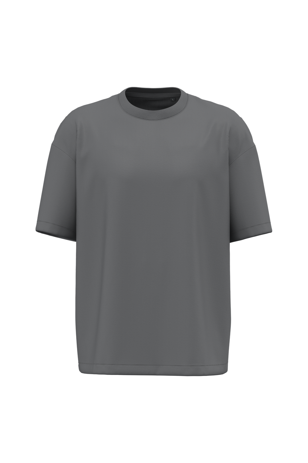 T-shirt oversize 220 unisexe Storm Grey — face