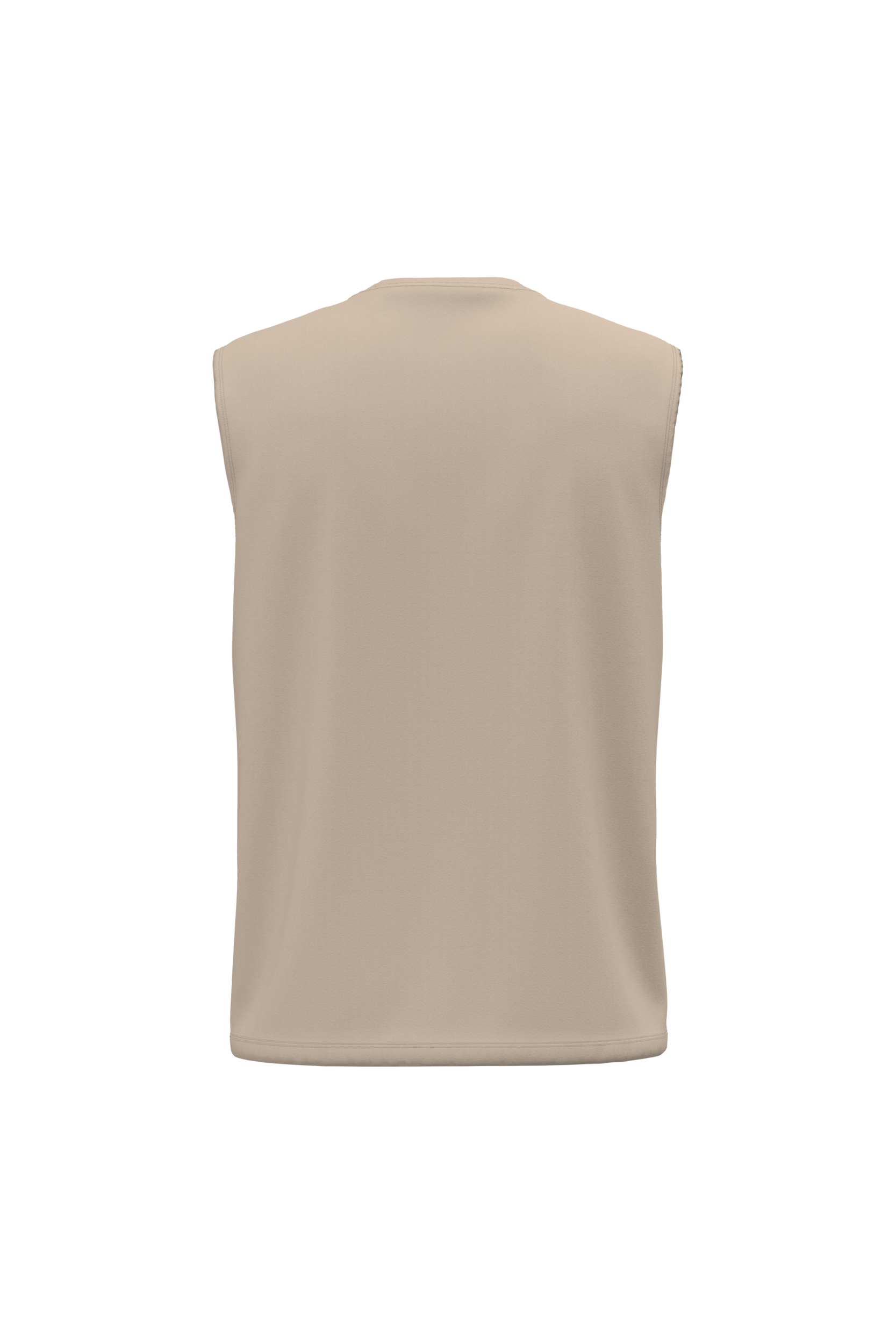 Débardeur bio 150 sable, vue de dos