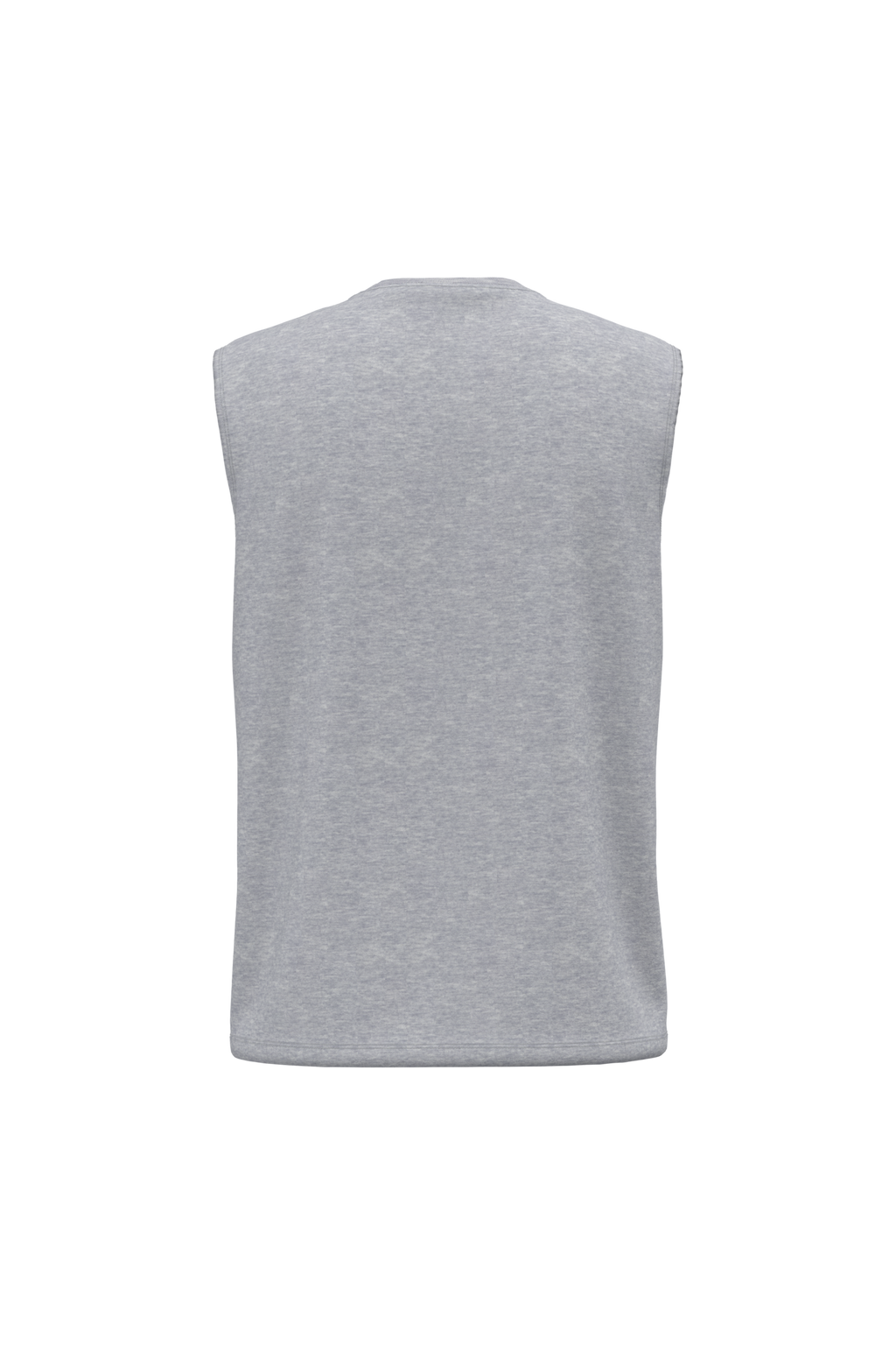 Débardeur bio 150 gris chiné, vue de dos
