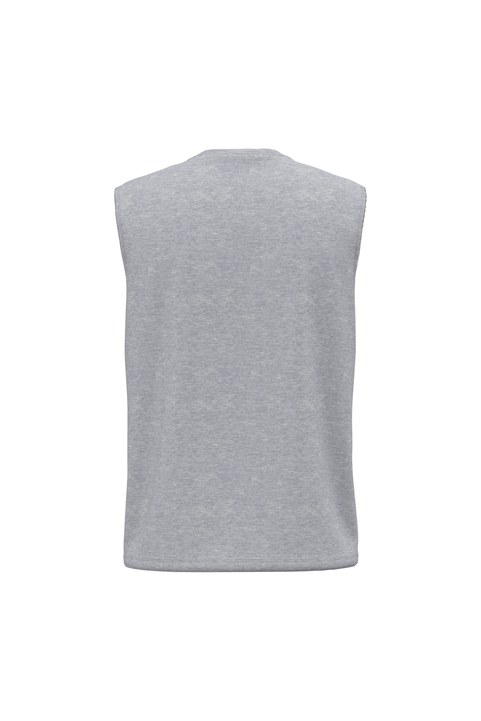 Débardeur bio 150 gris chiné, vue de dos