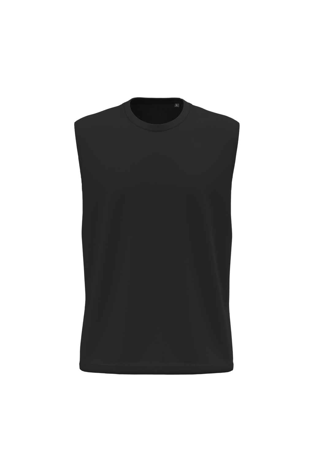 Débardeur bio 150 noir, vue de face