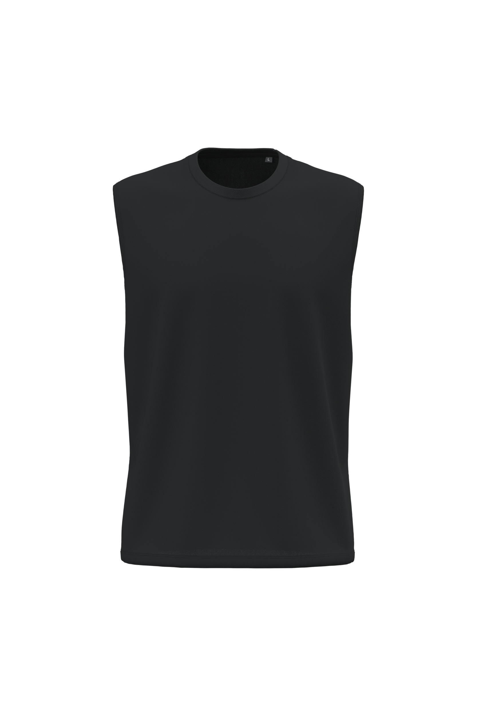 Débardeur bio 150 noir, vue de face