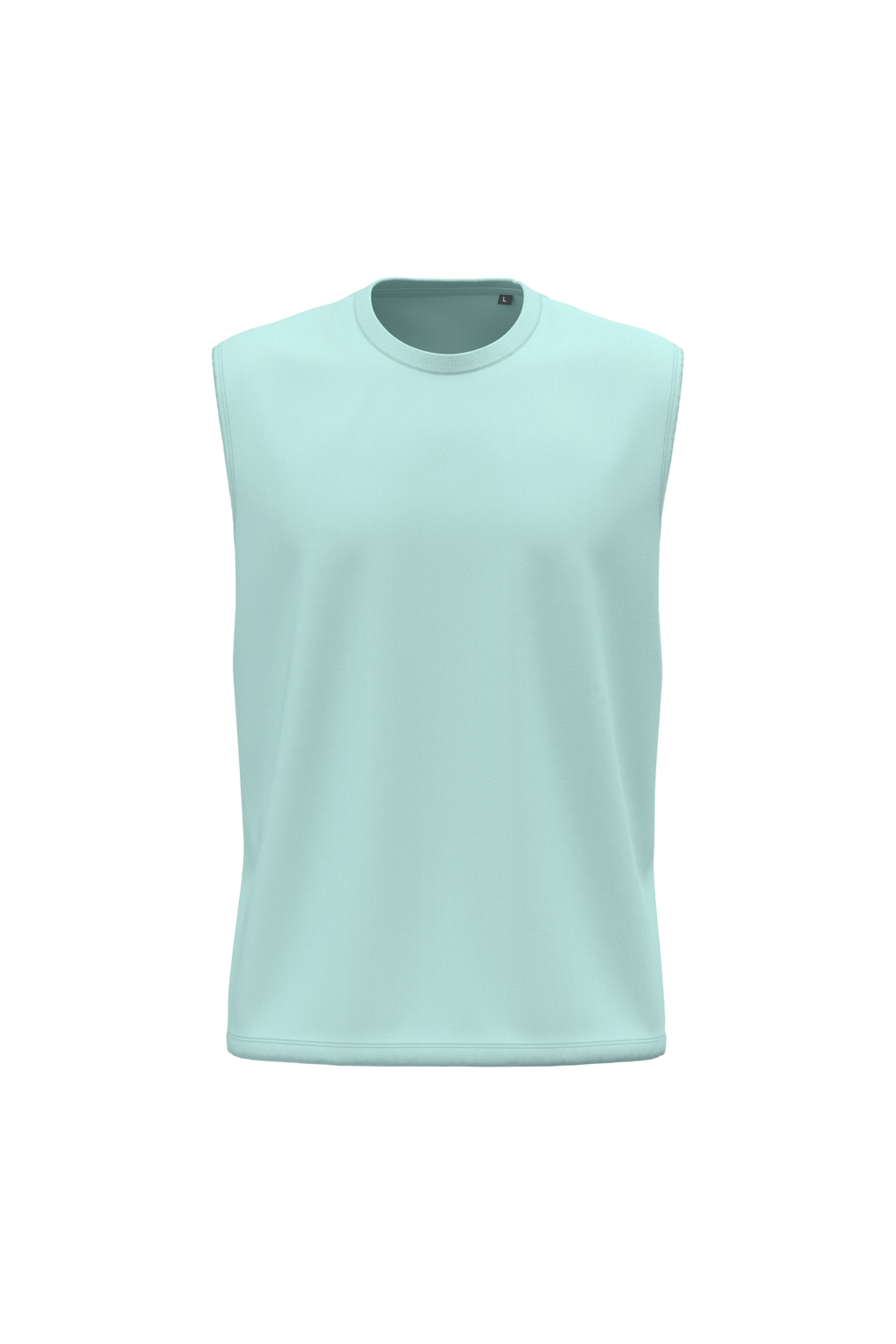 Débardeur bio 150 vert d'eau, vue de face