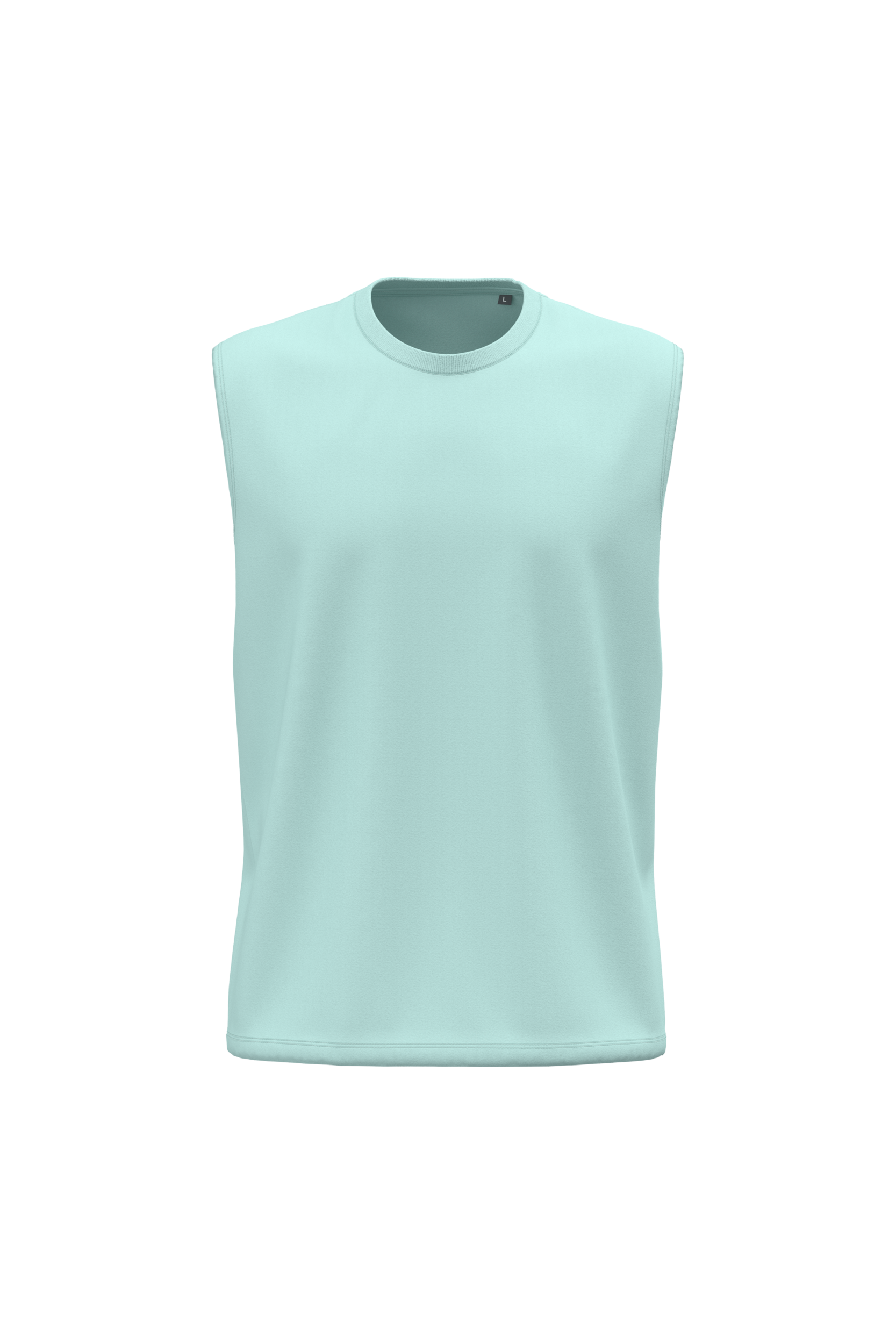 Débardeur bio 150 vert d'eau, vue de face