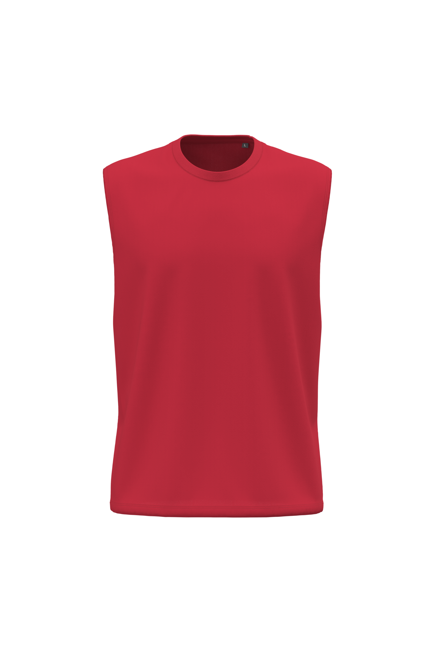 Débardeur bio 150 rouge, vue de face