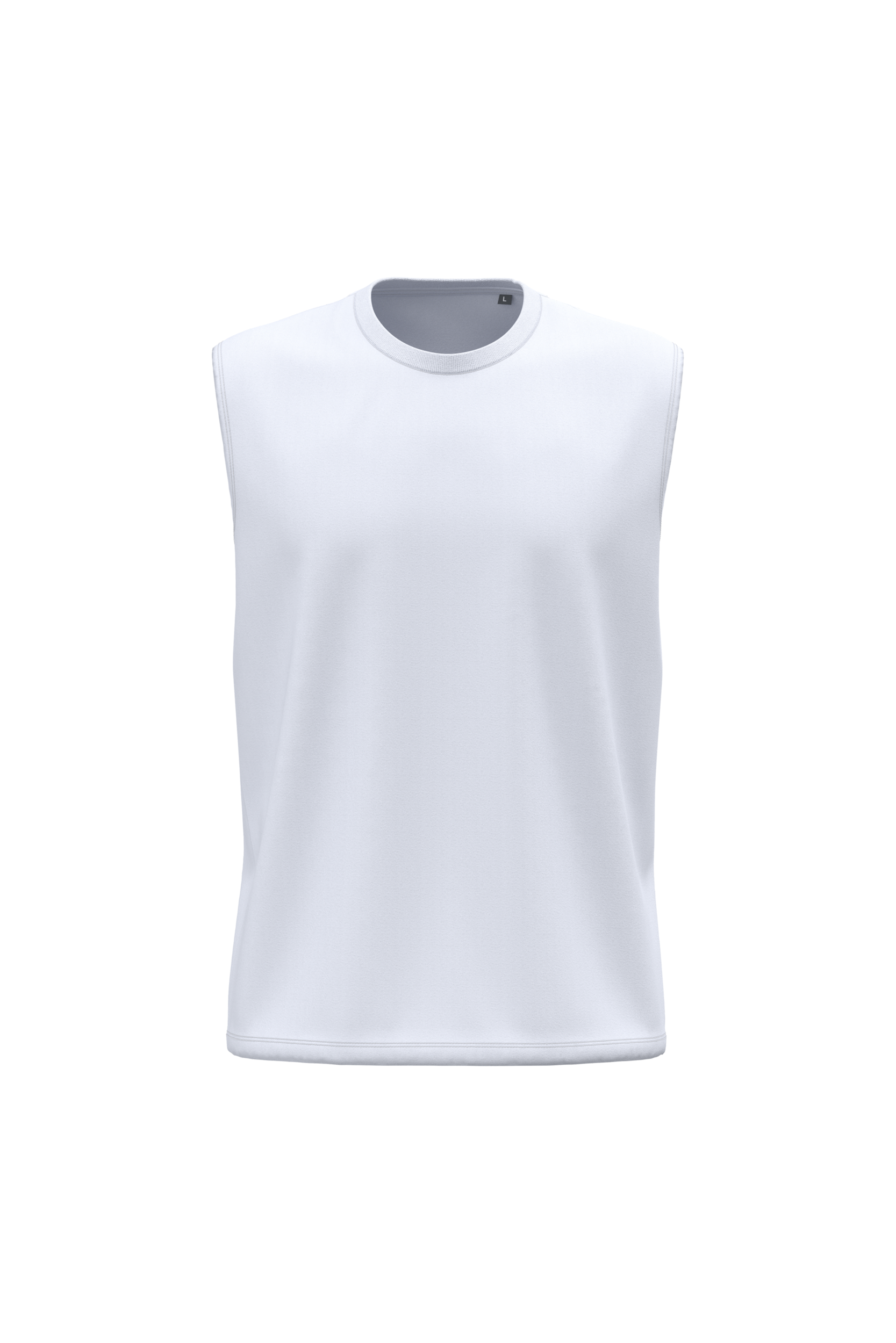 Débardeur bio 150 blanc, vue de face