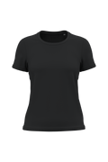 T-shirt bio 150 femme — Black, face