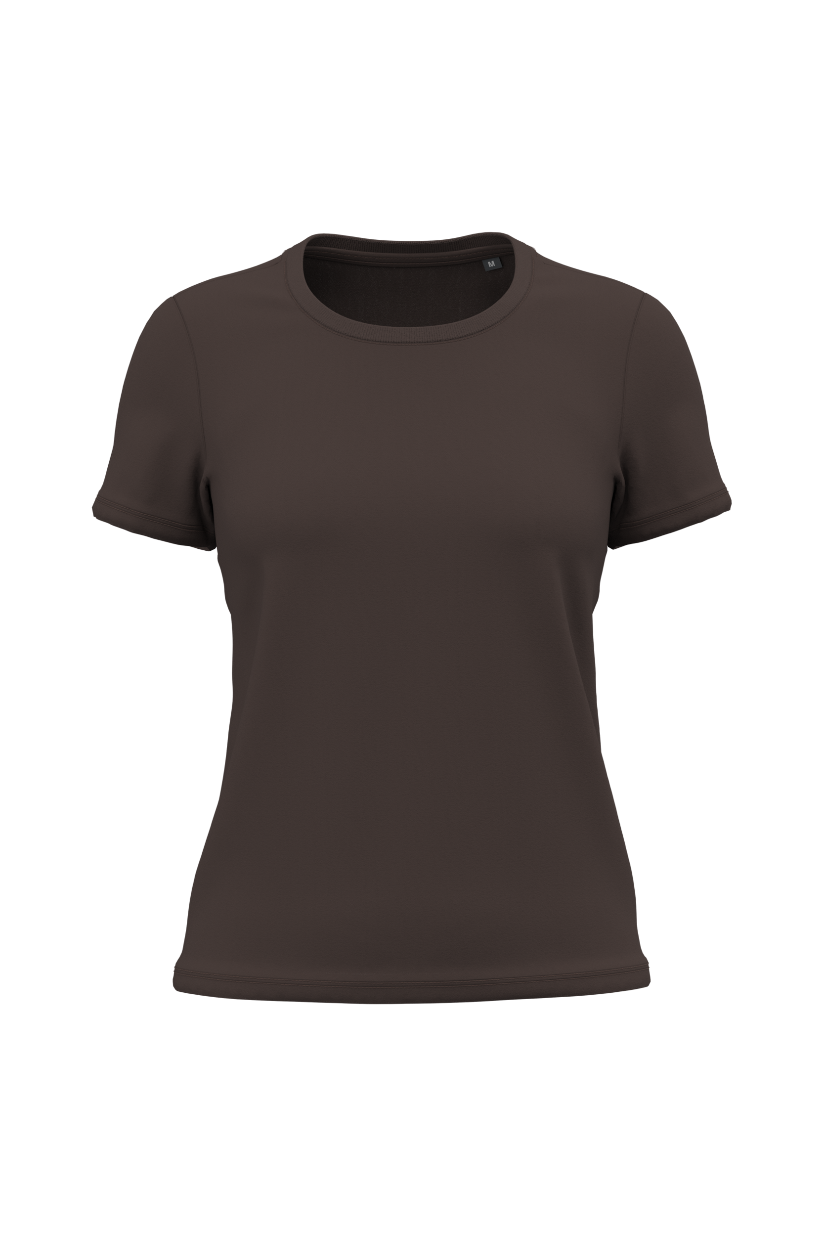 T-shirt bio 150 femme — Chocolate, face