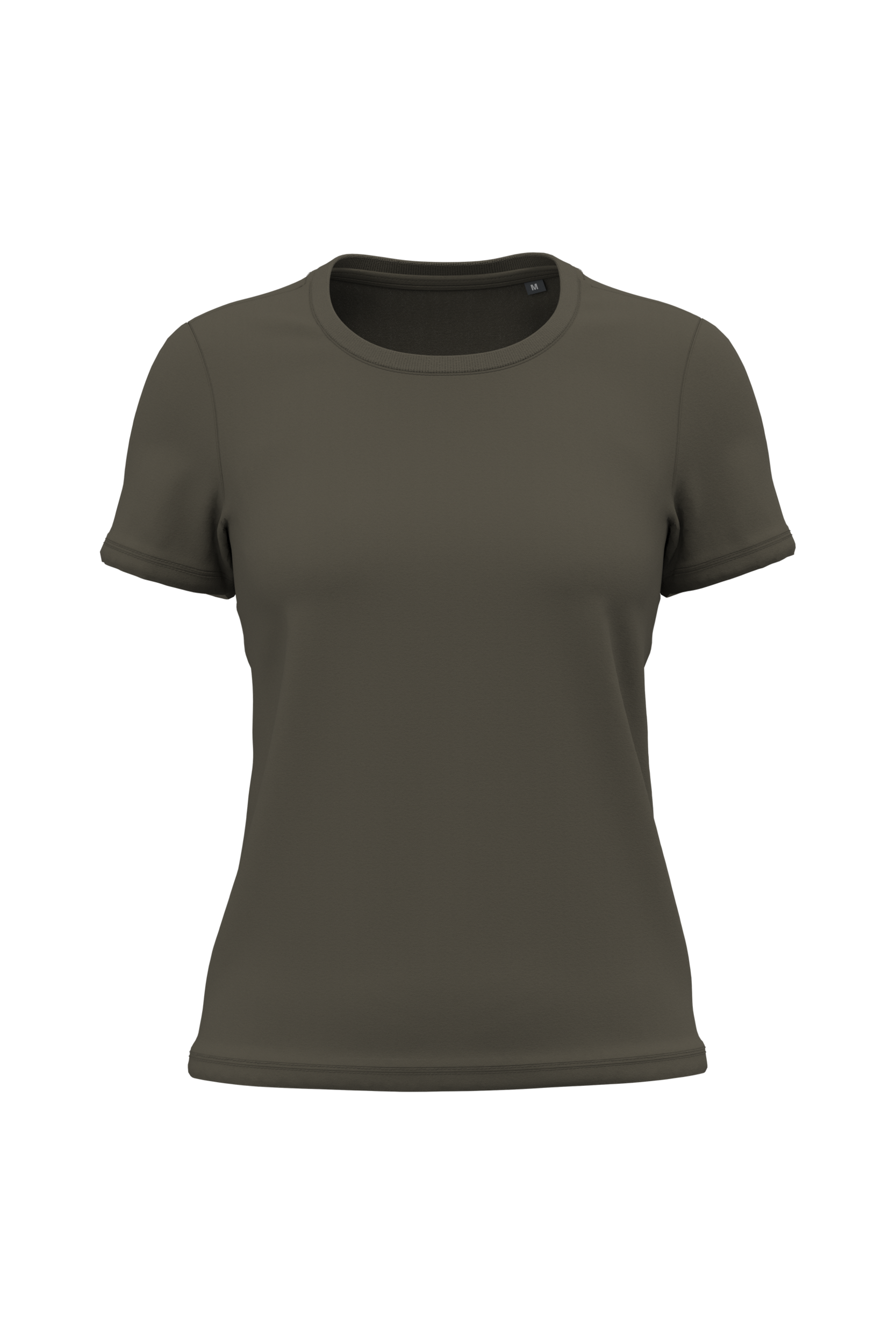 T-shirt bio 150 femme — Dark Khaki, face