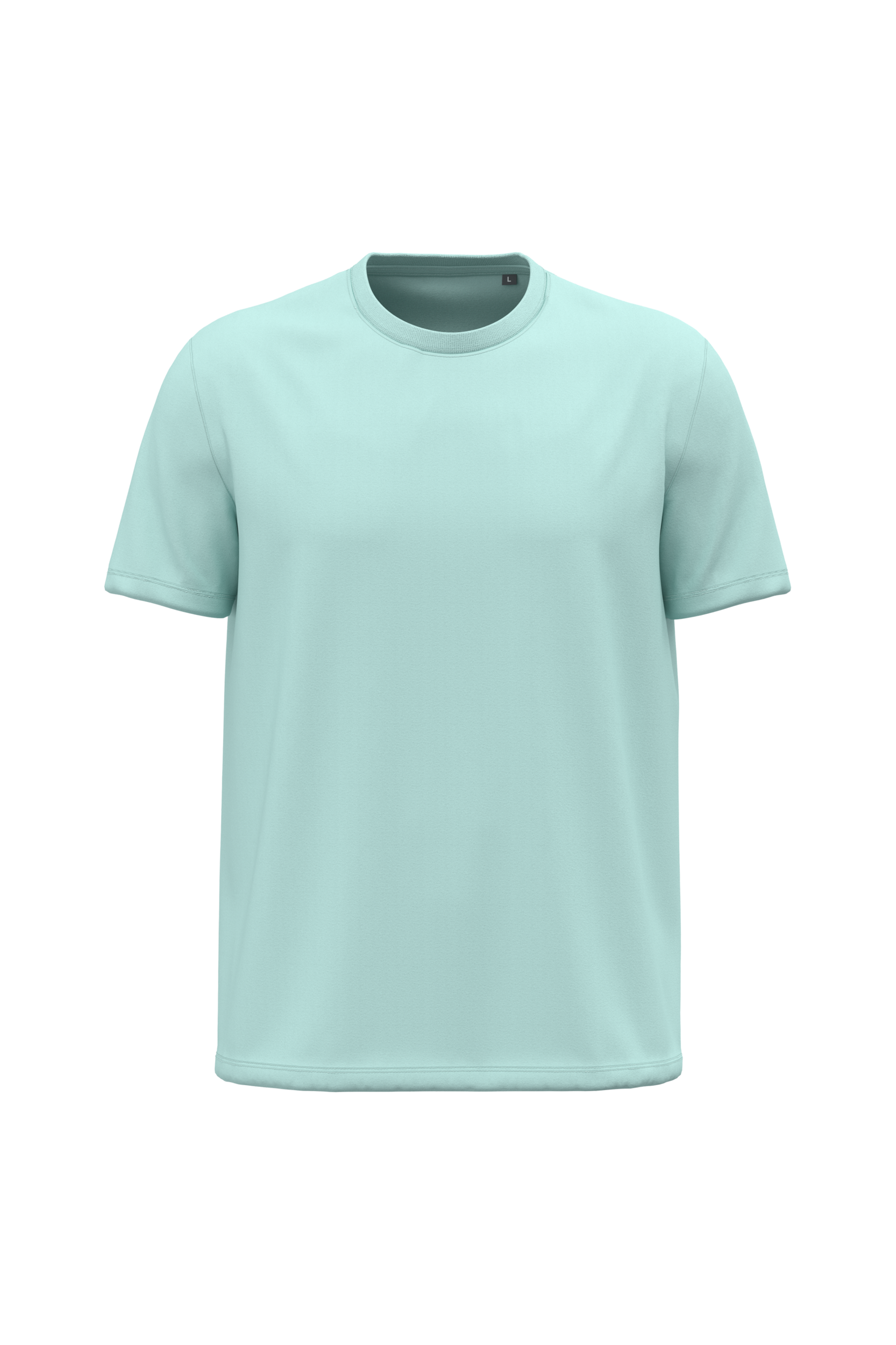 T-shirt bio 190 menthe glacée, vue de face