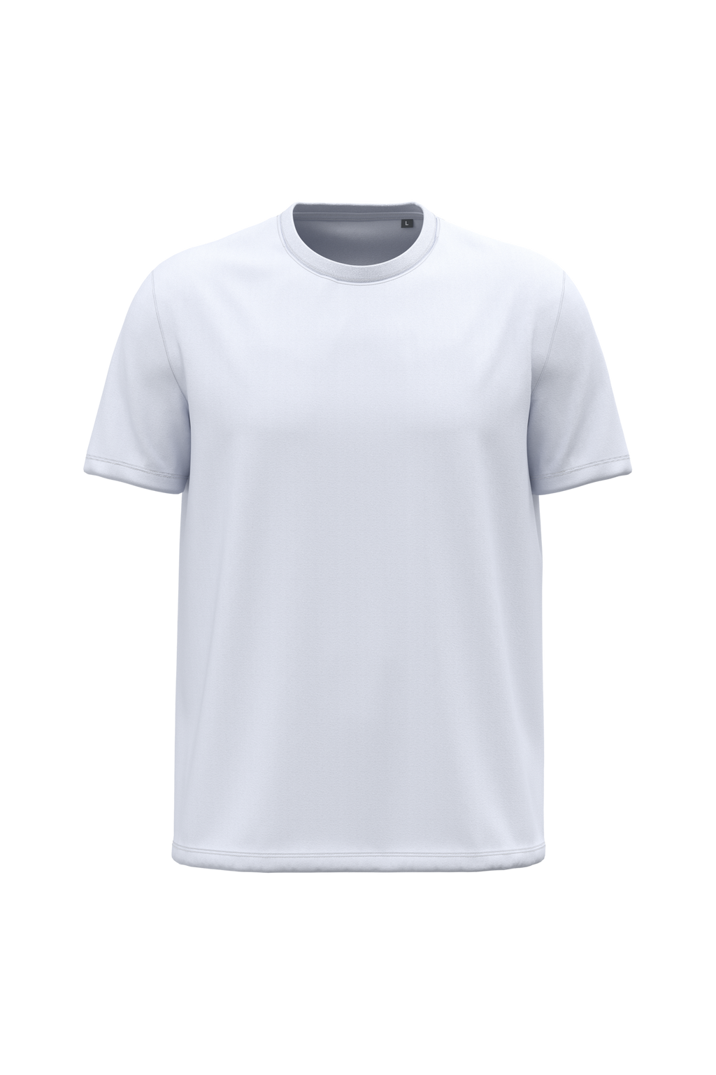 T-shirt bio 190 blanc, vue de face