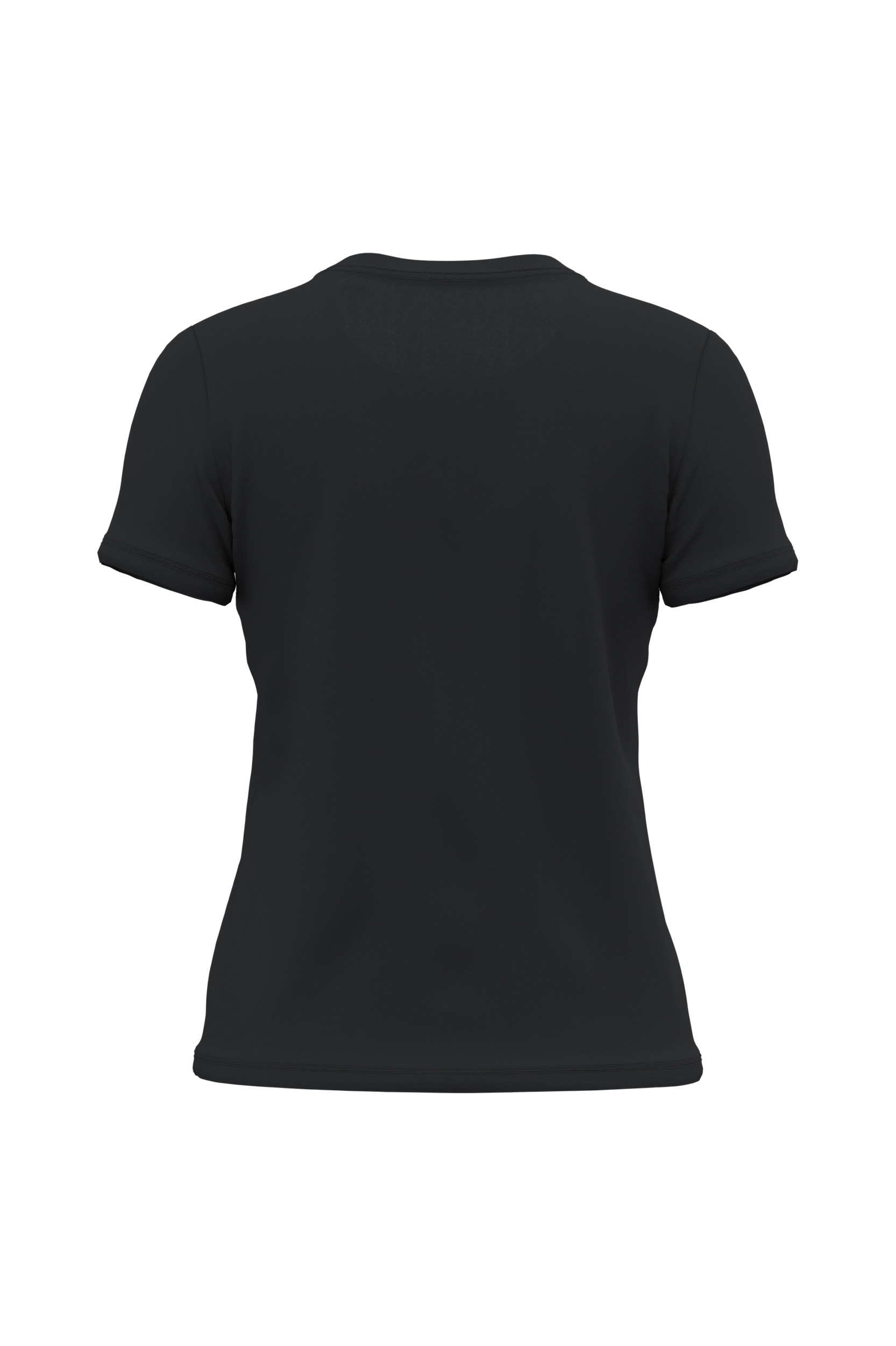 T-shirt bio 190 femme noir, vue de dos