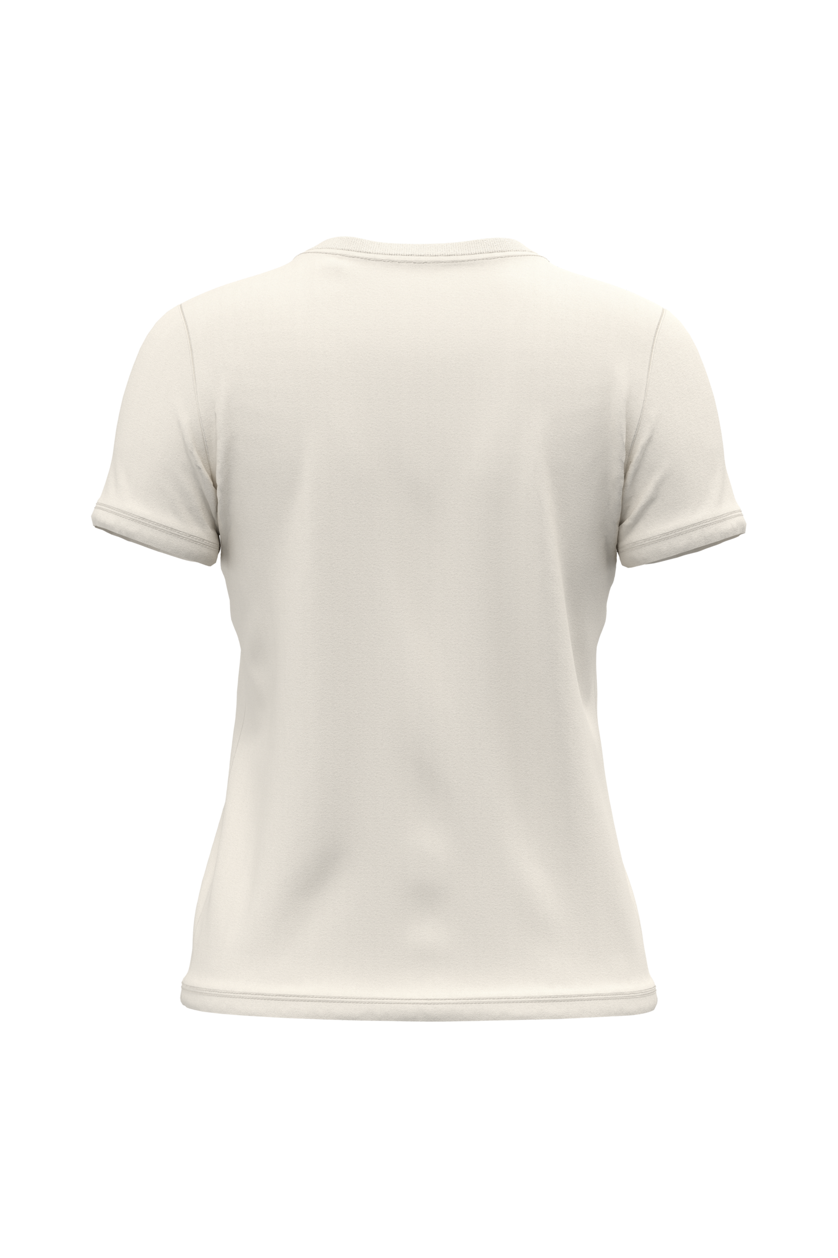 T-shirt bio 190 femme écru, vue de dos