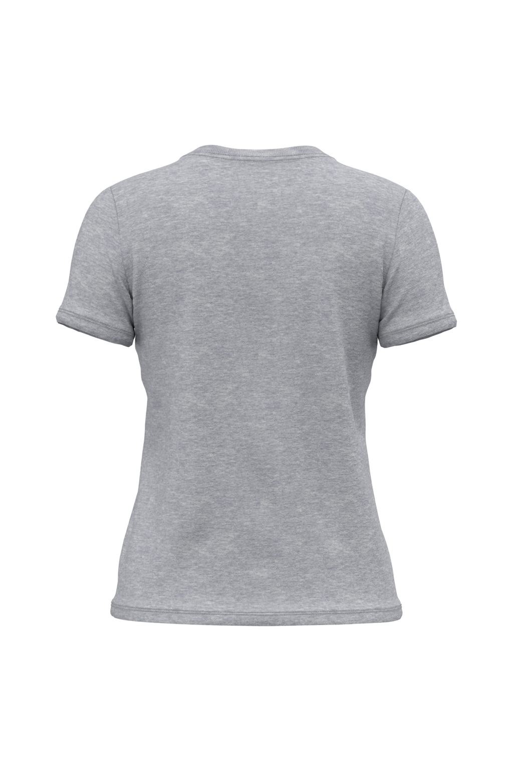 T-shirt bio 190 femme gris chiné, vue de dos