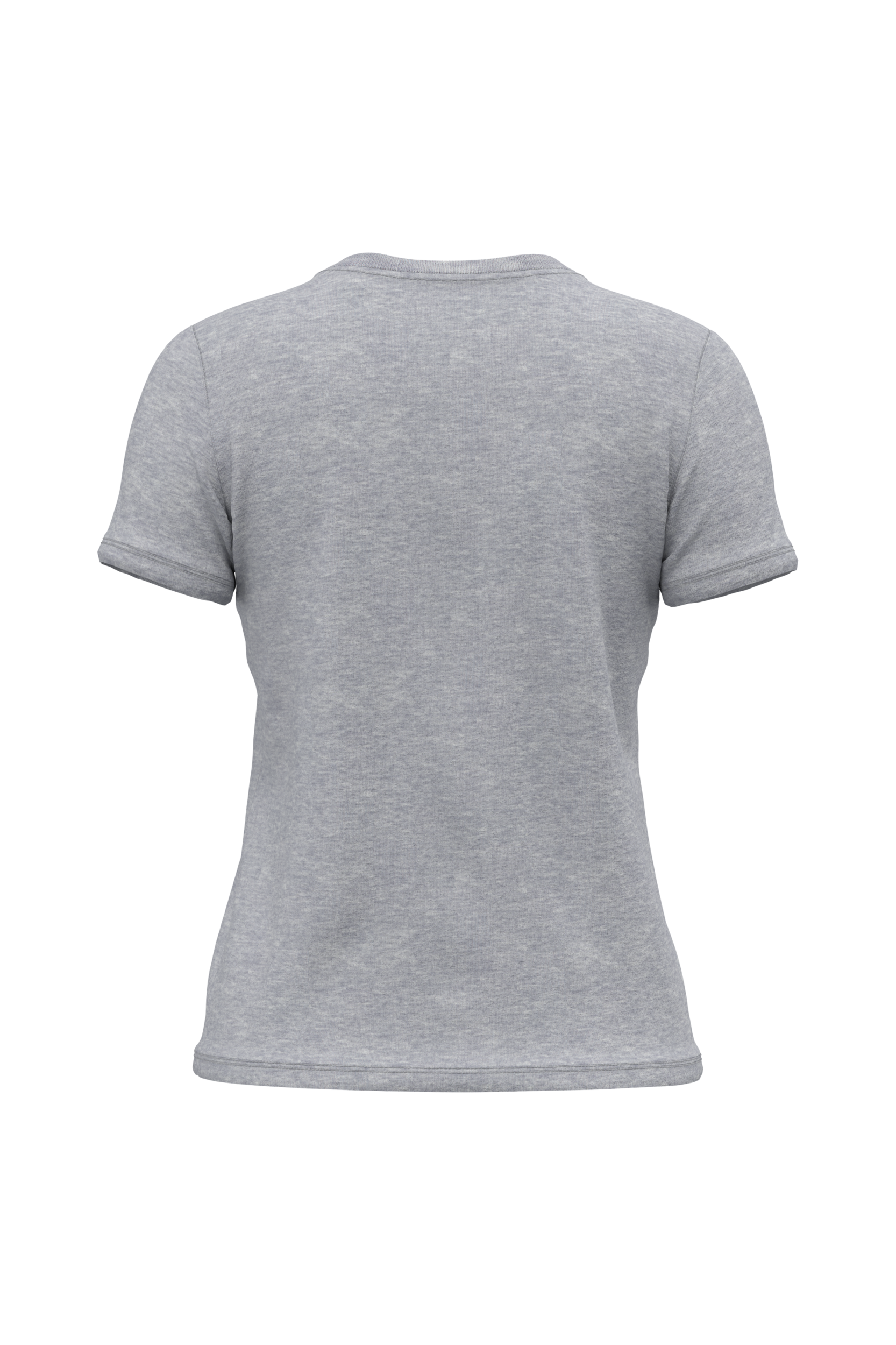 T-shirt bio 190 femme gris chiné, vue de dos