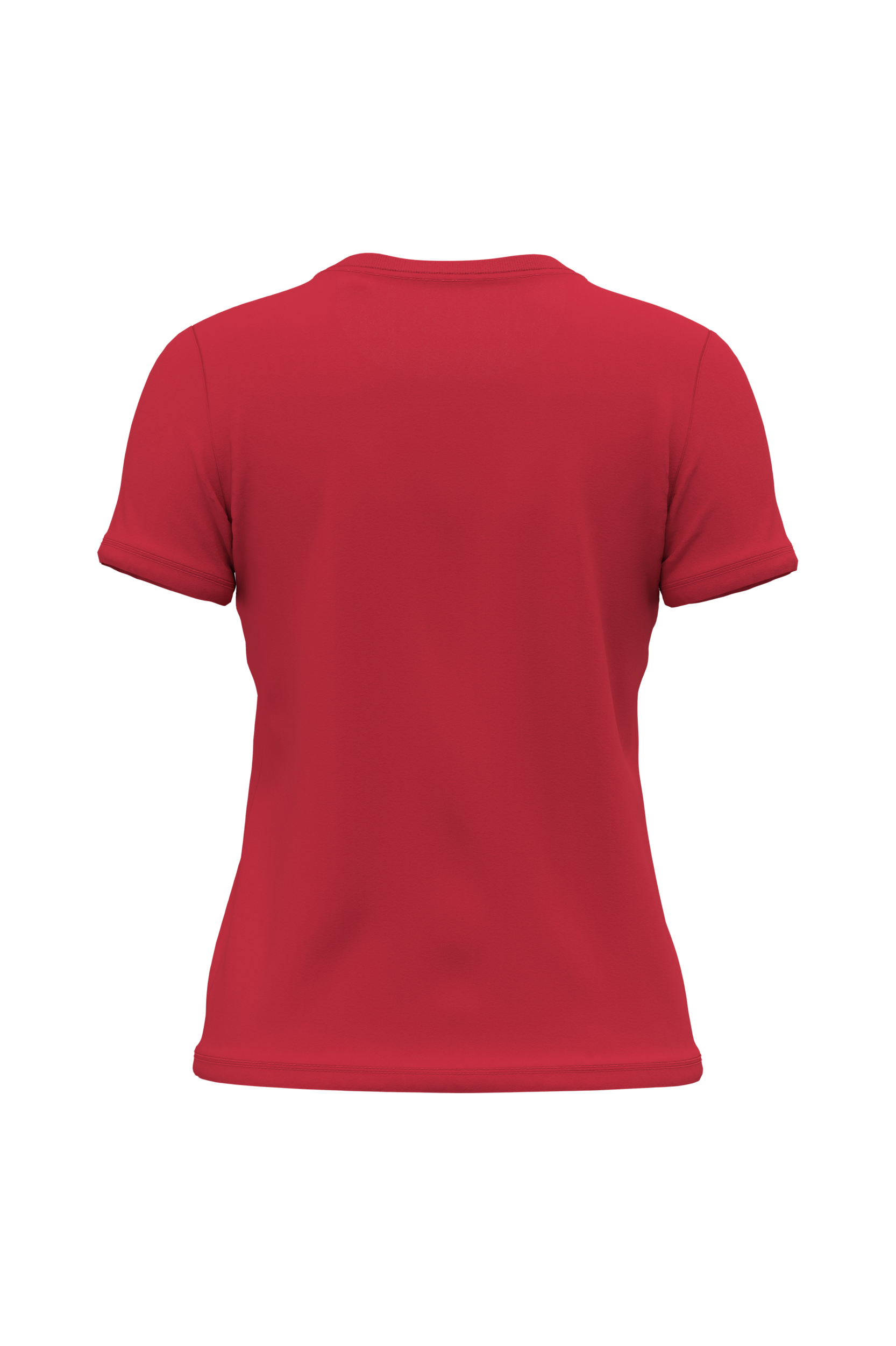 T-shirt bio 190 femme rouge, vue de dos