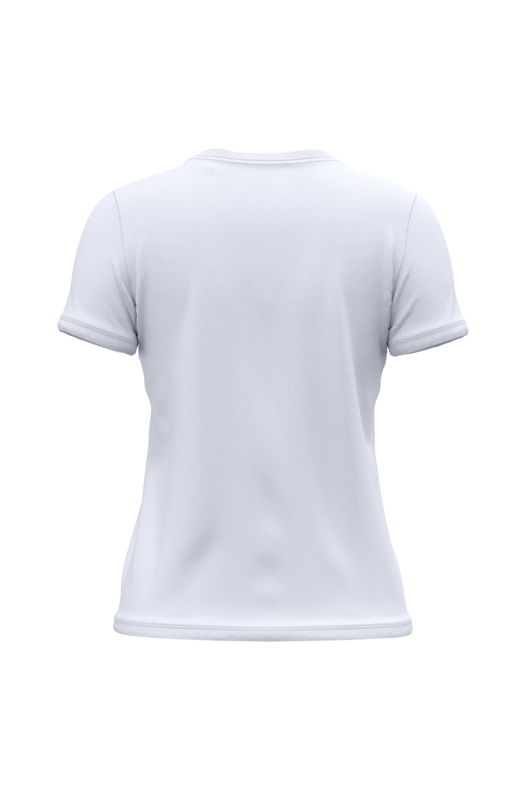 T-shirt bio 190 femme blanc, vue de dos