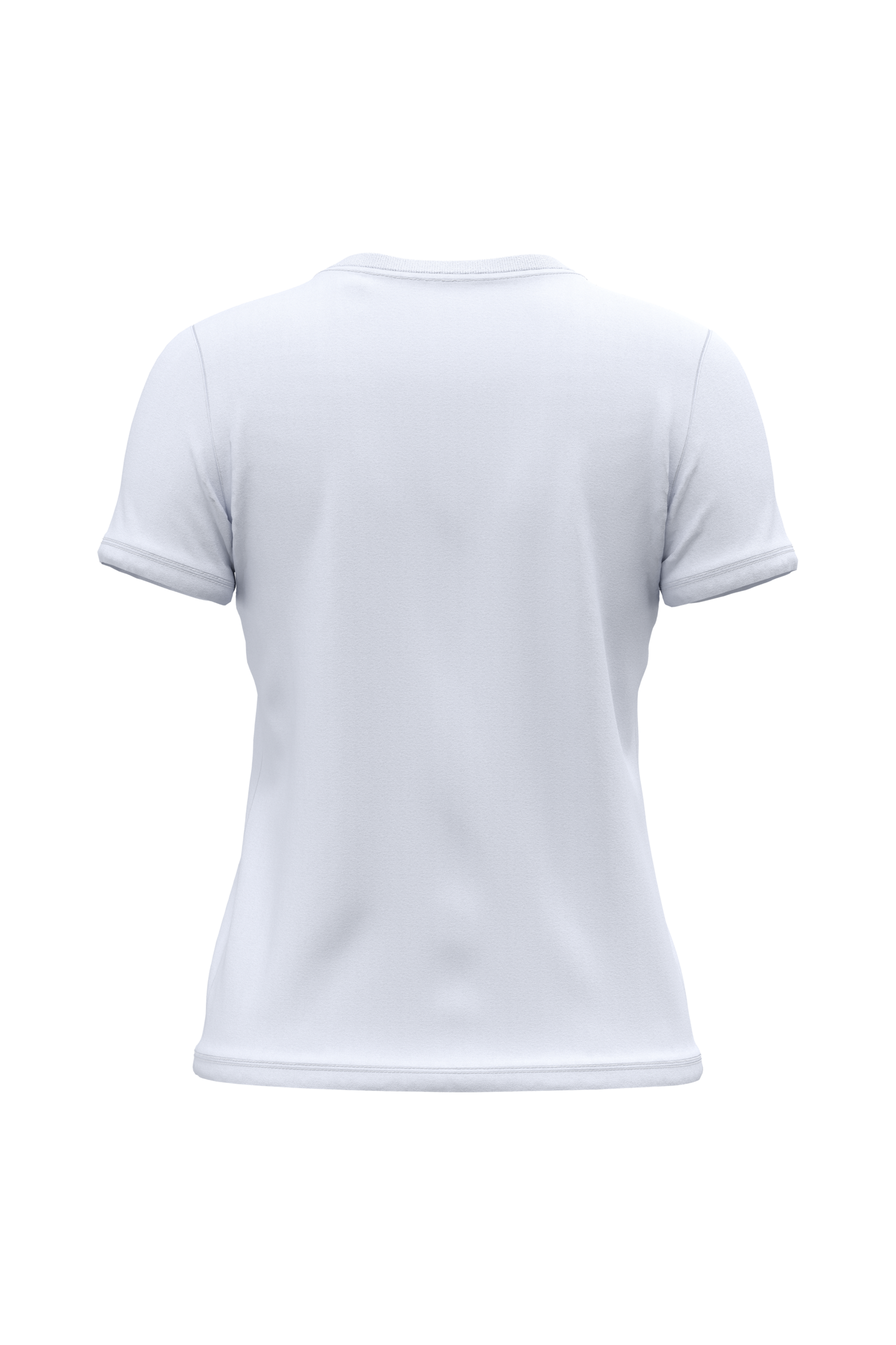 T-shirt bio 190 femme blanc, vue de dos