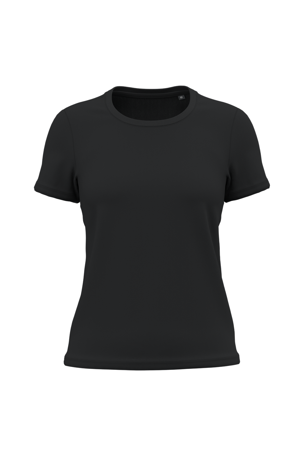 T-shirt bio 190 femme noir, vue de face