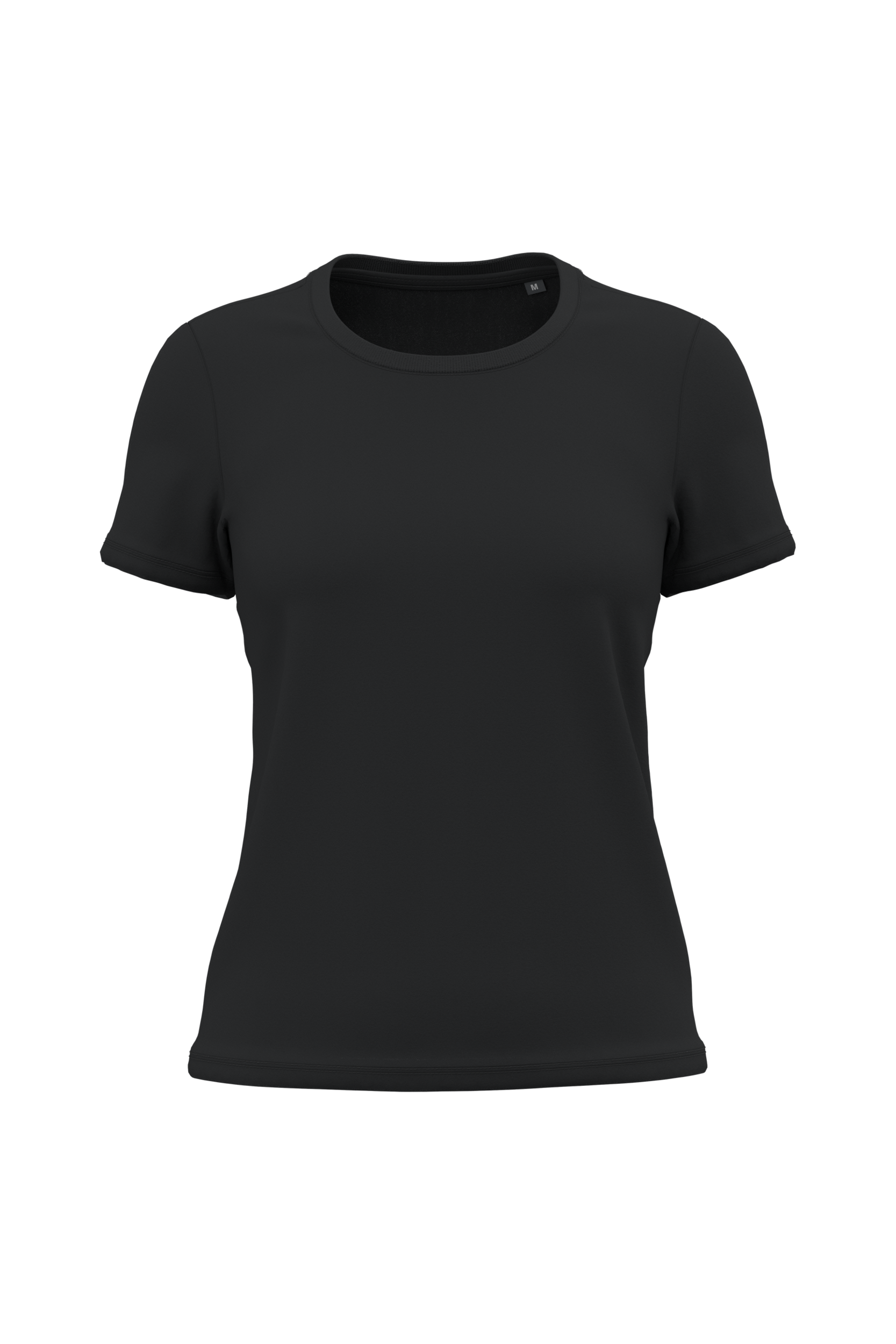 T-shirt bio 190 femme noir, vue de face