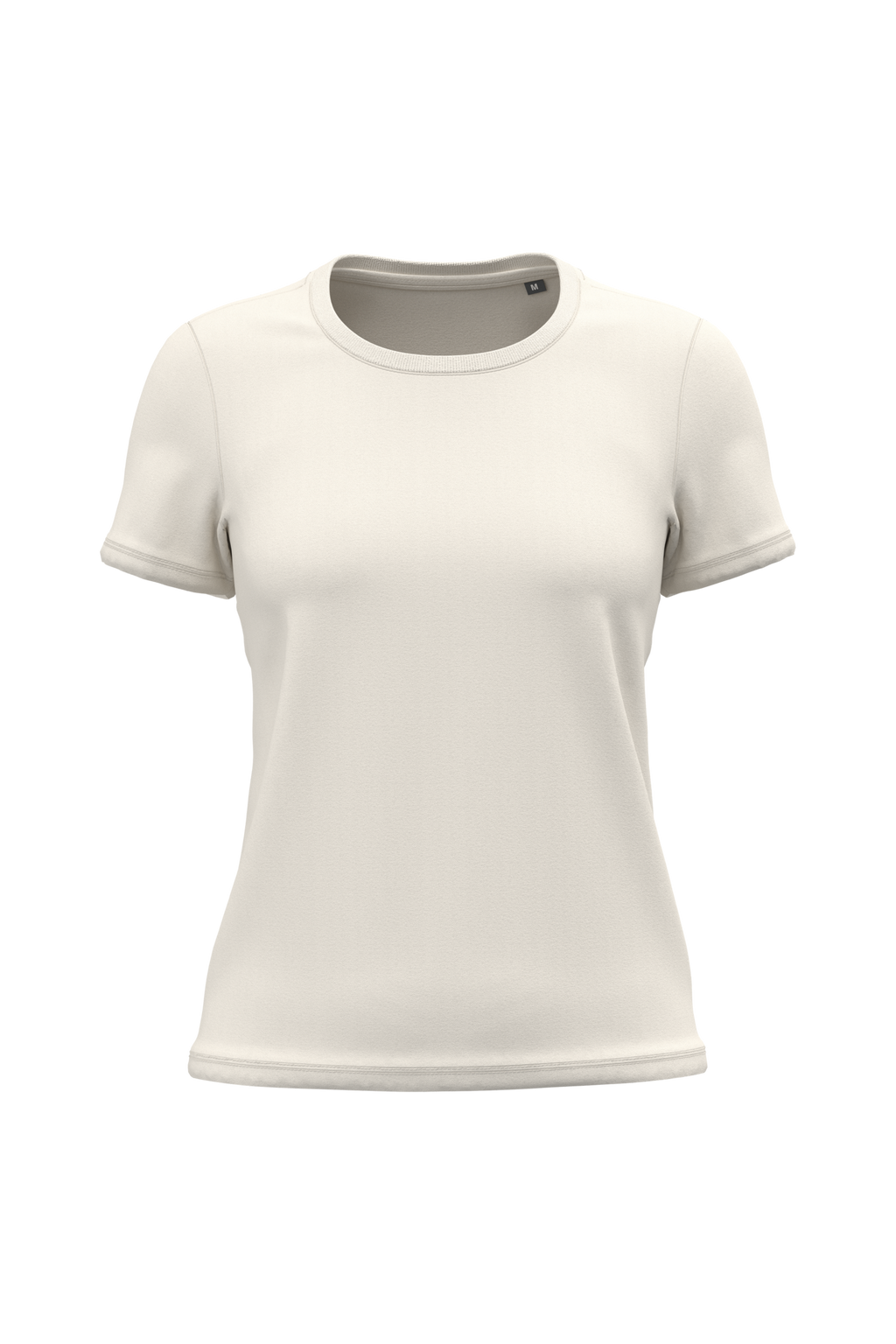 T-shirt bio 190 femme écru, vue de face