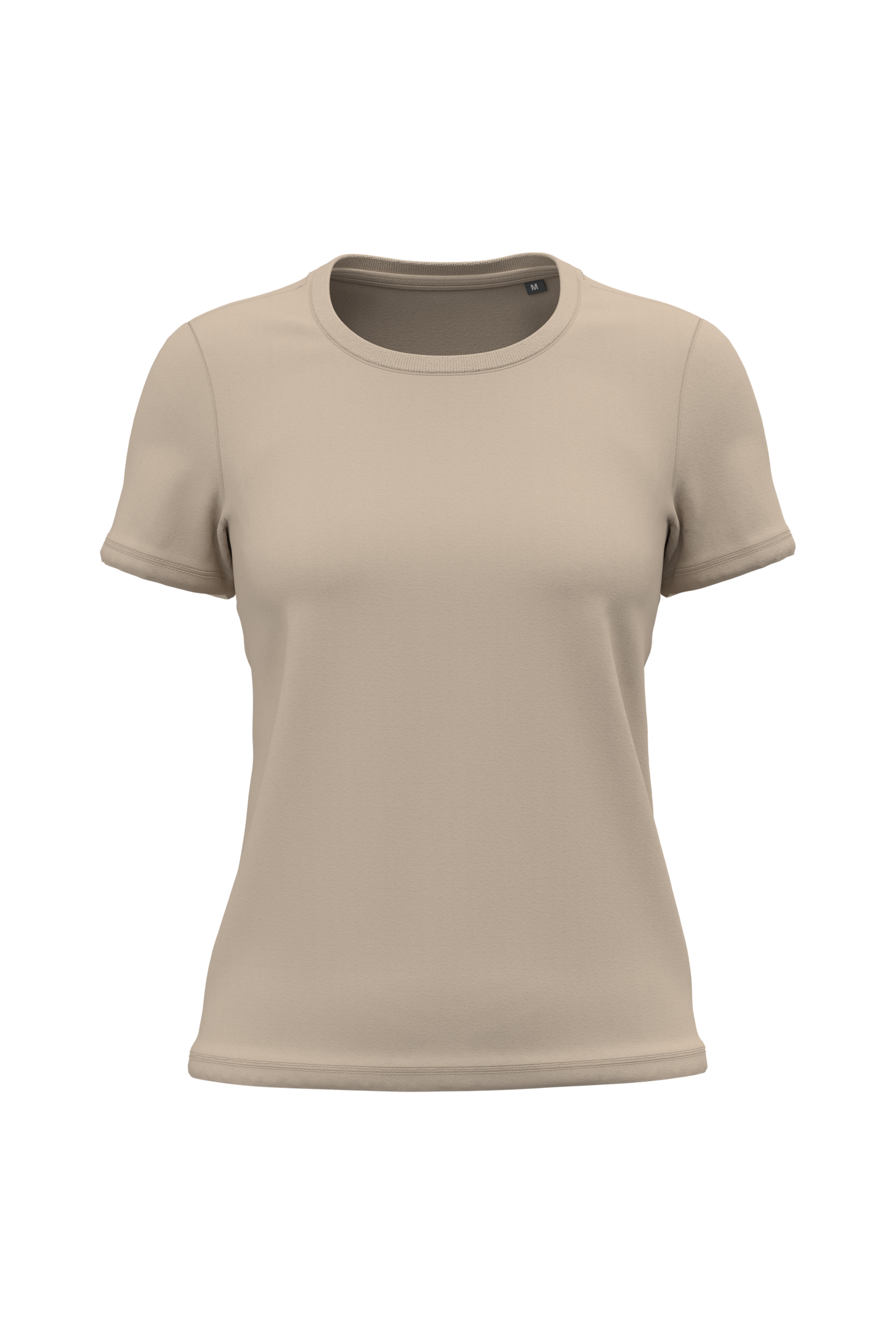 T-shirt bio 190 femme sable, vue de face
