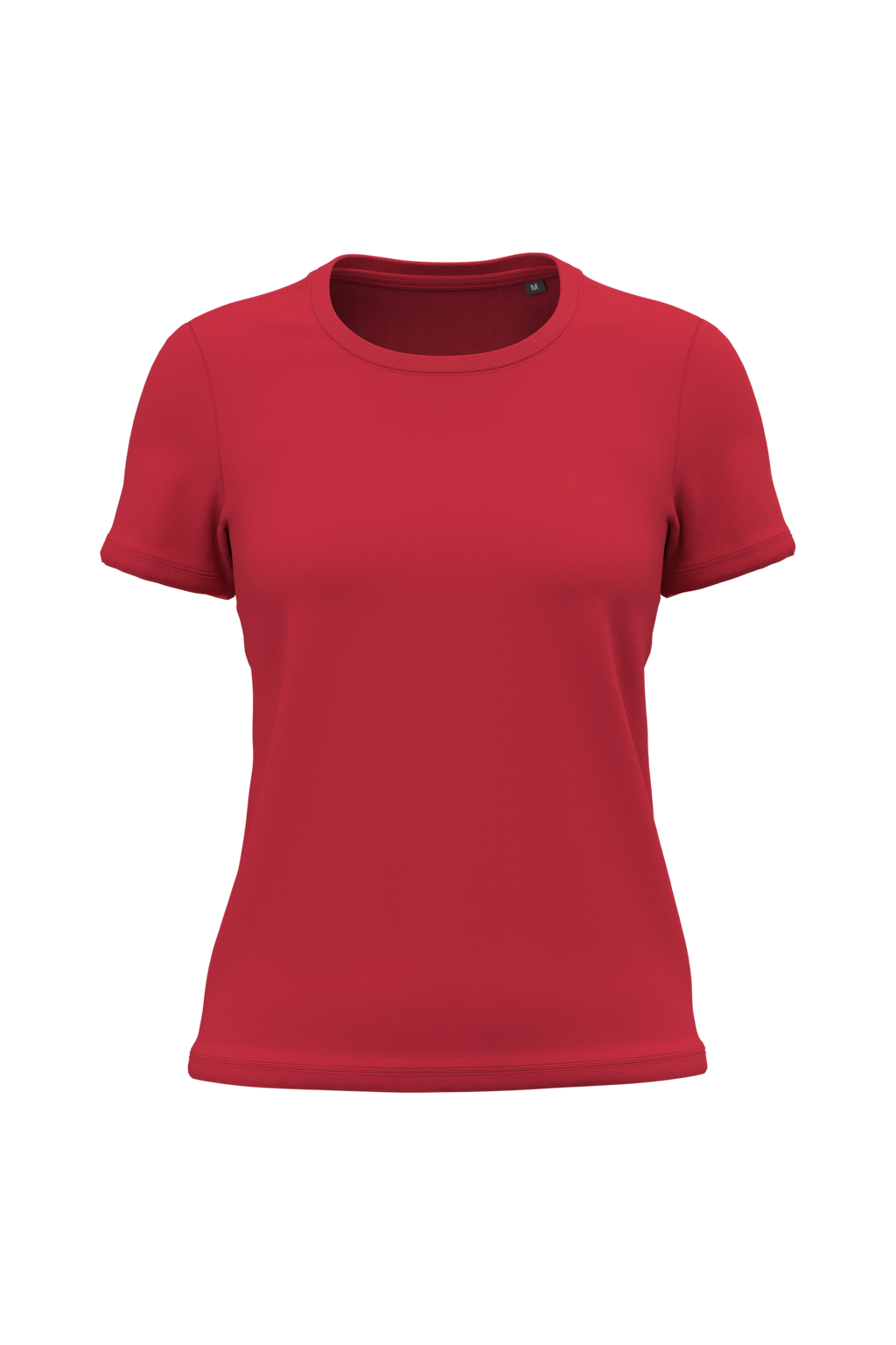 T-shirt bio 190 femme rouge, vue de face