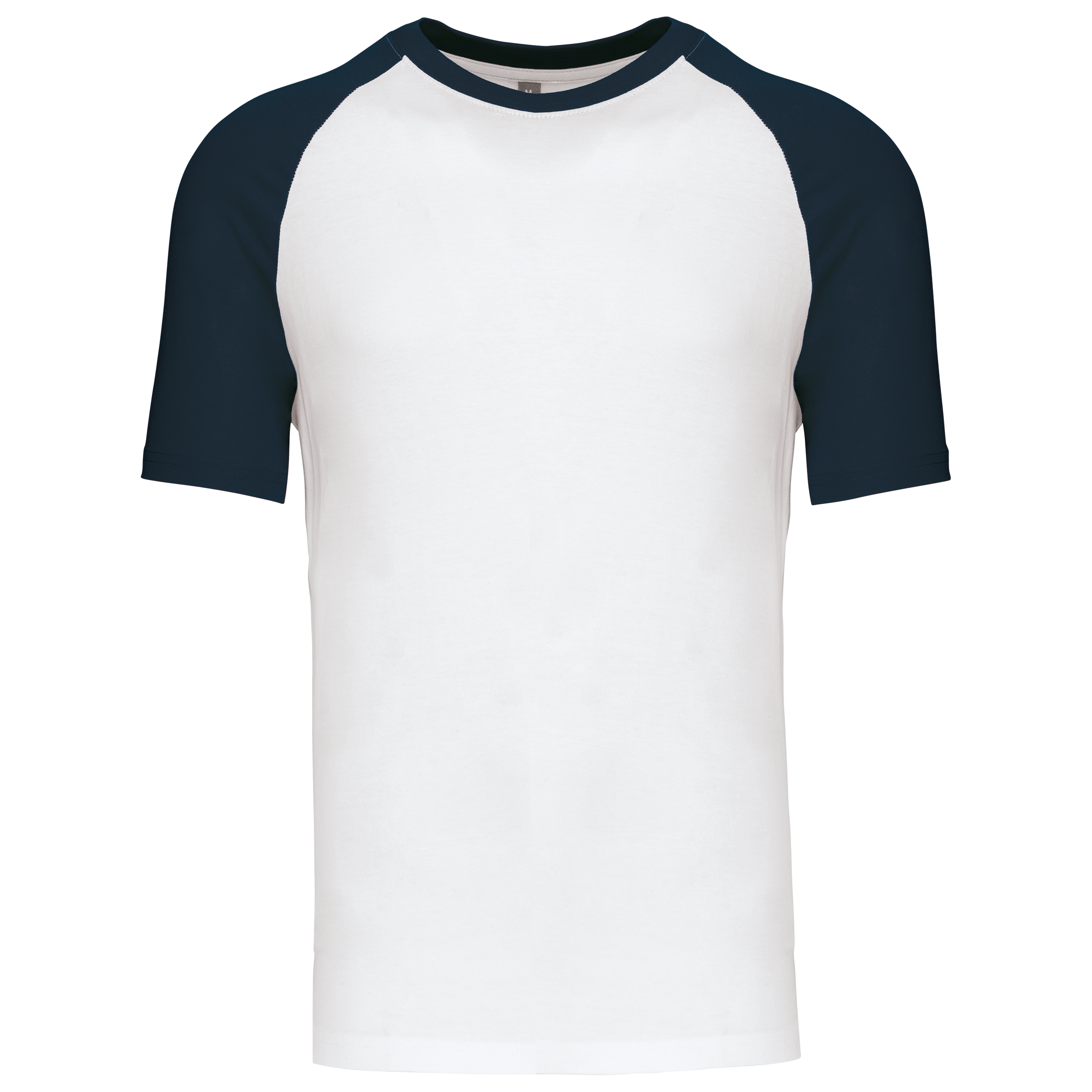T-shirt baseball bicolore White / Navy — face