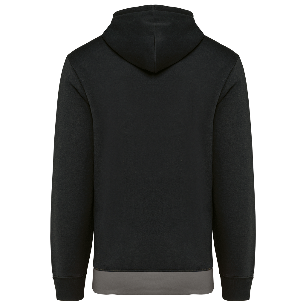 Hoodie tricolore Black / White / Basalt Grey - dos