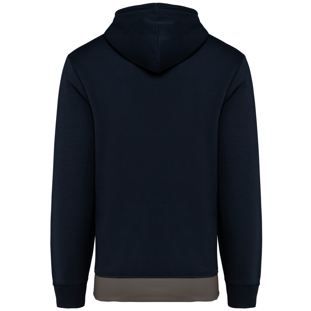 Hoodie tricolore Navy / White / Basalt Grey - dos