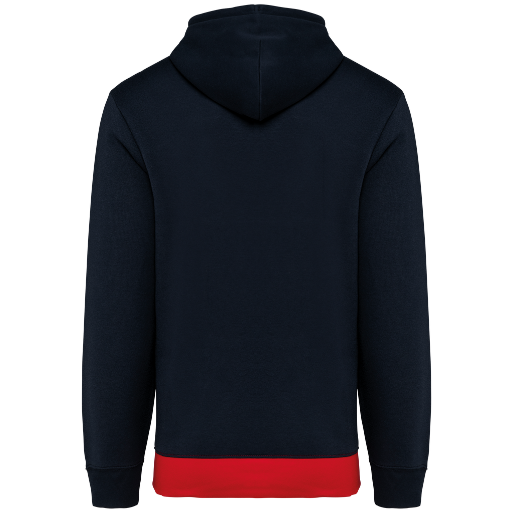 Hoodie tricolore Navy / White / Red - dos