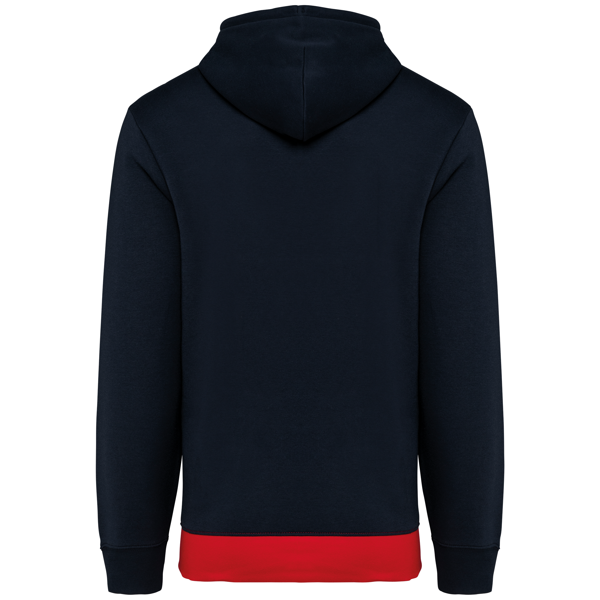 Hoodie tricolore Navy / White / Red - dos