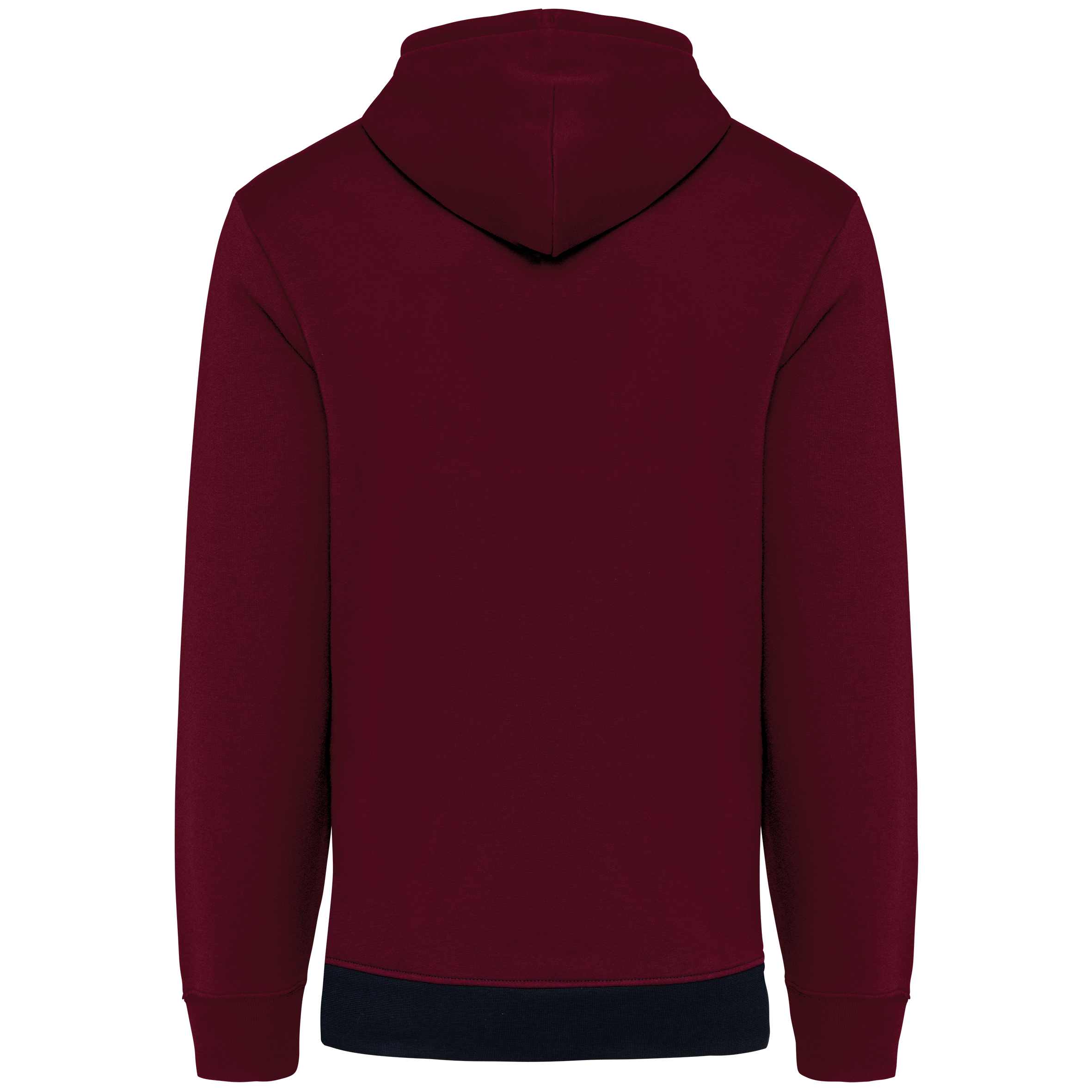 Hoodie tricolore Wine / White / Navy - dos